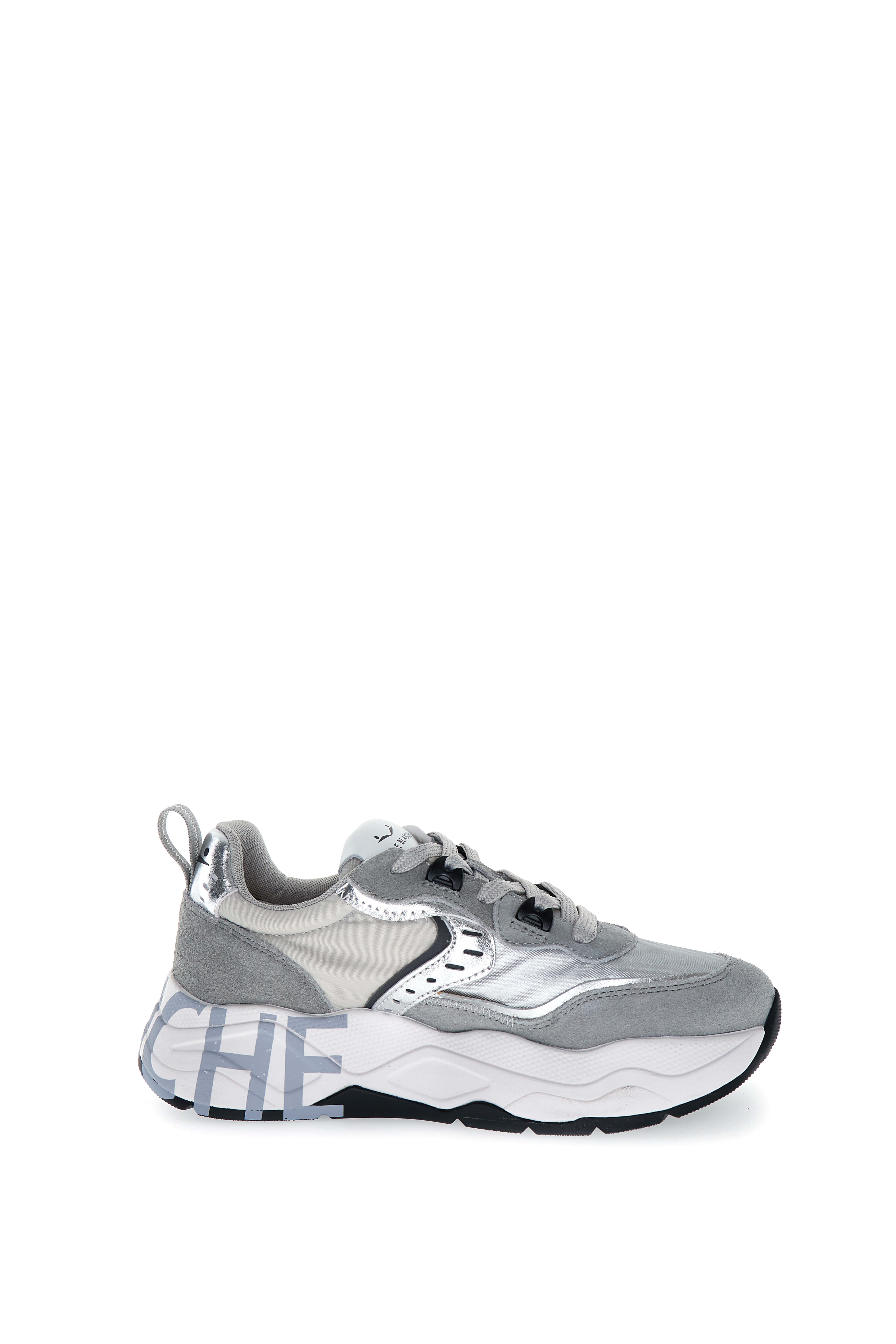 VOILE BLANCHE Sneaker Donna Club105-Grigio Argento