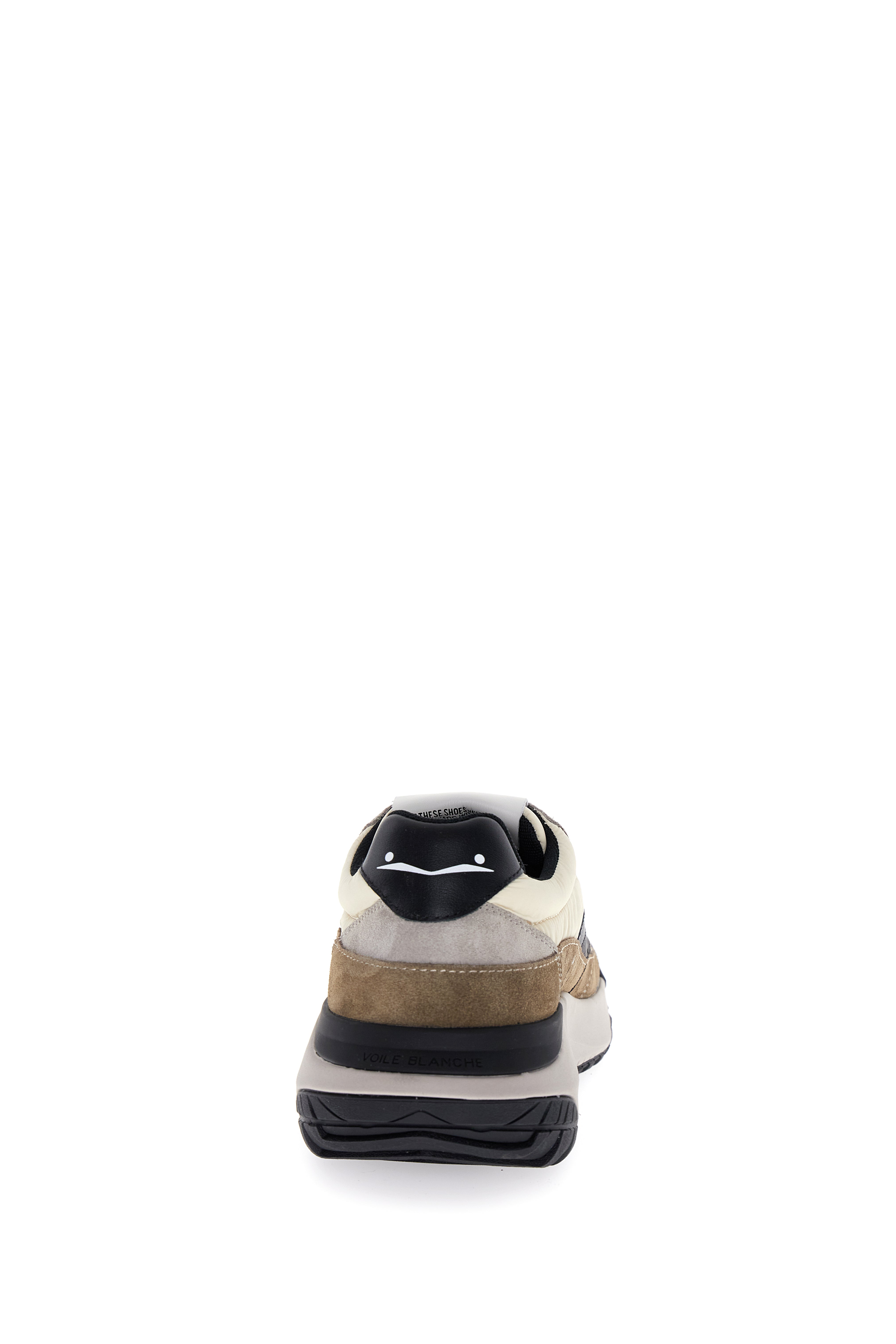 VOILE BLANCHE Sneaker Uomo Club Act-Grigio Marrone