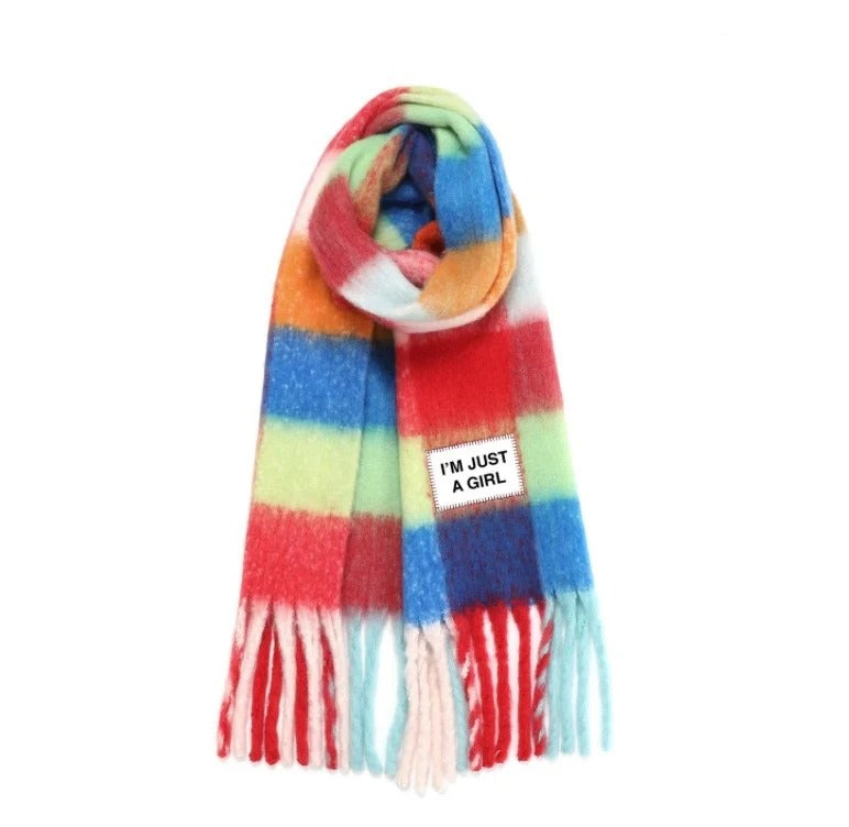 VTD Maxi Sciarpa "I'm Just a Girl"-Multicolor