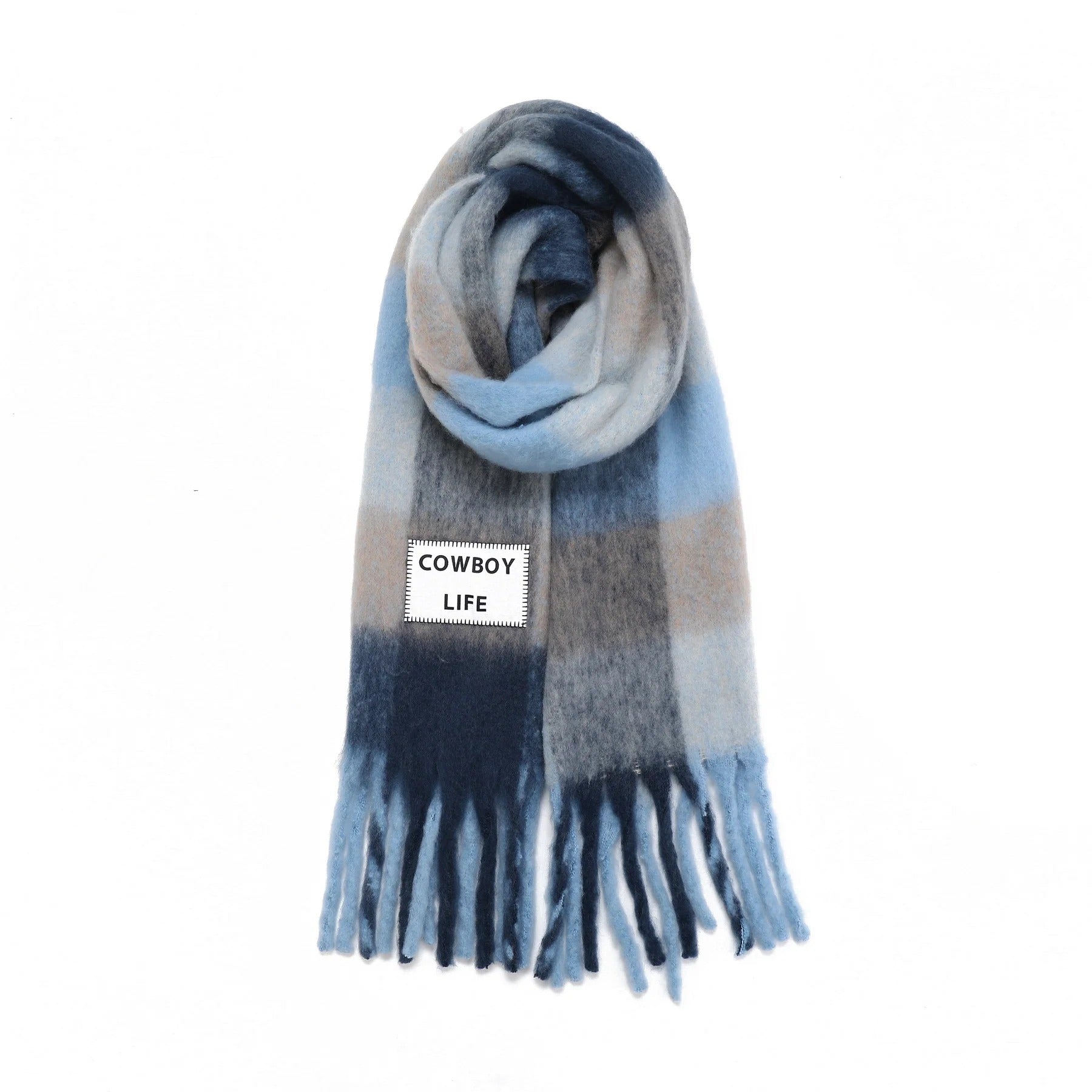 VTD Maxi Sciarpa "Cowboy Life"-Multicolor