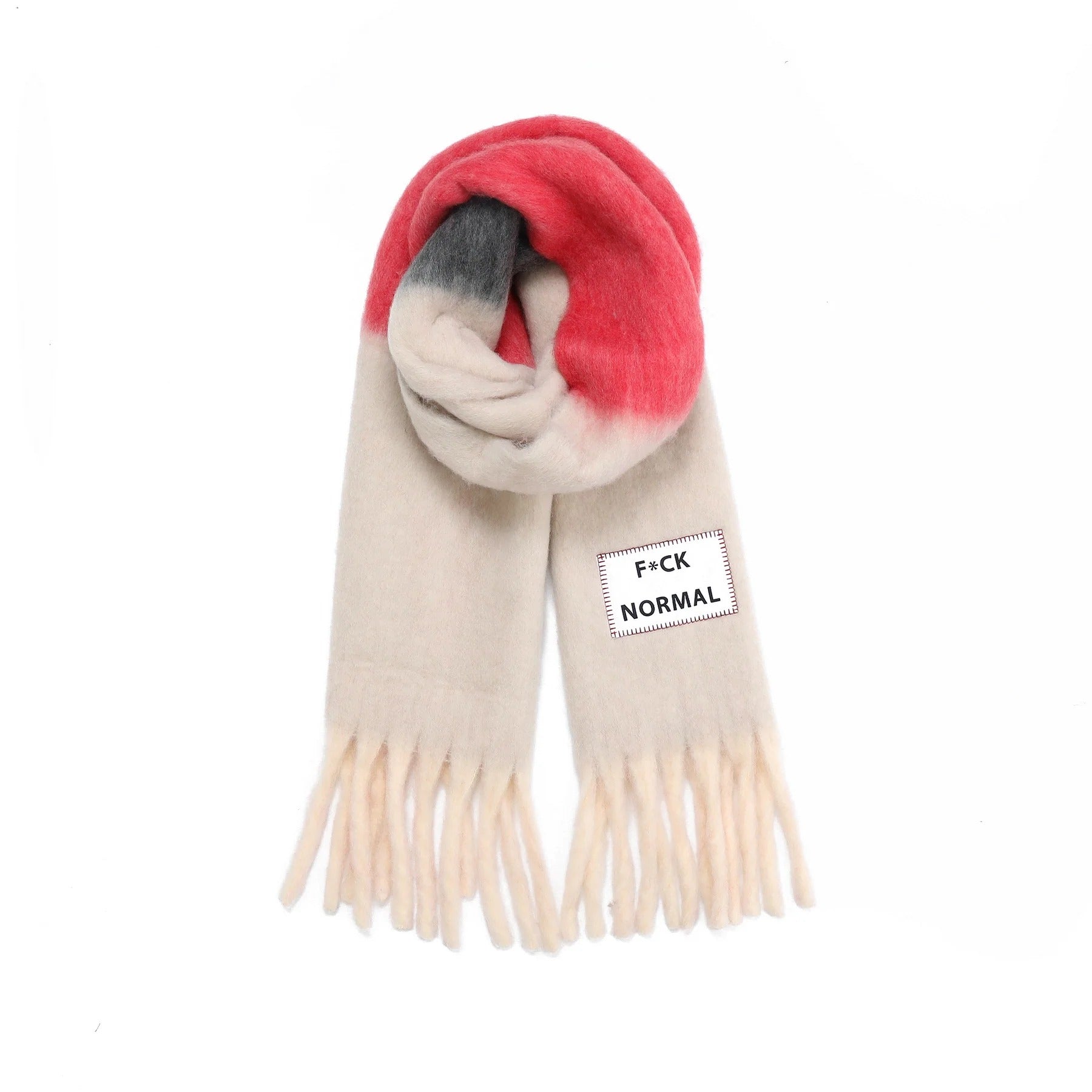 VTD Maxi Sciarpa "F*** Normal"-Multicolor