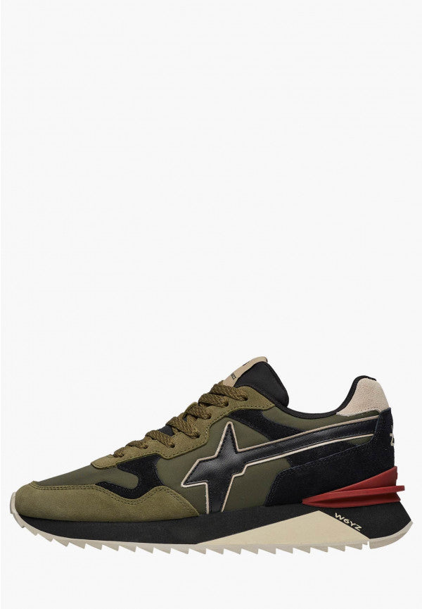 W6YZ Sneaker Uomo Yak-M-Verde Militare Nero
