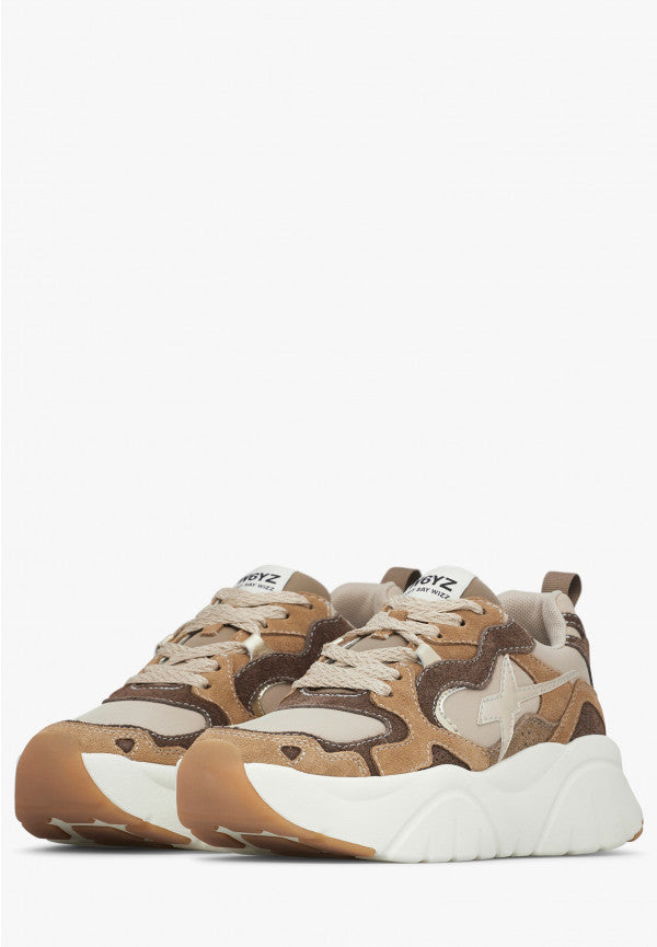 W6YZ Sneaker Donna Mia-W-Marrone Beige Platino