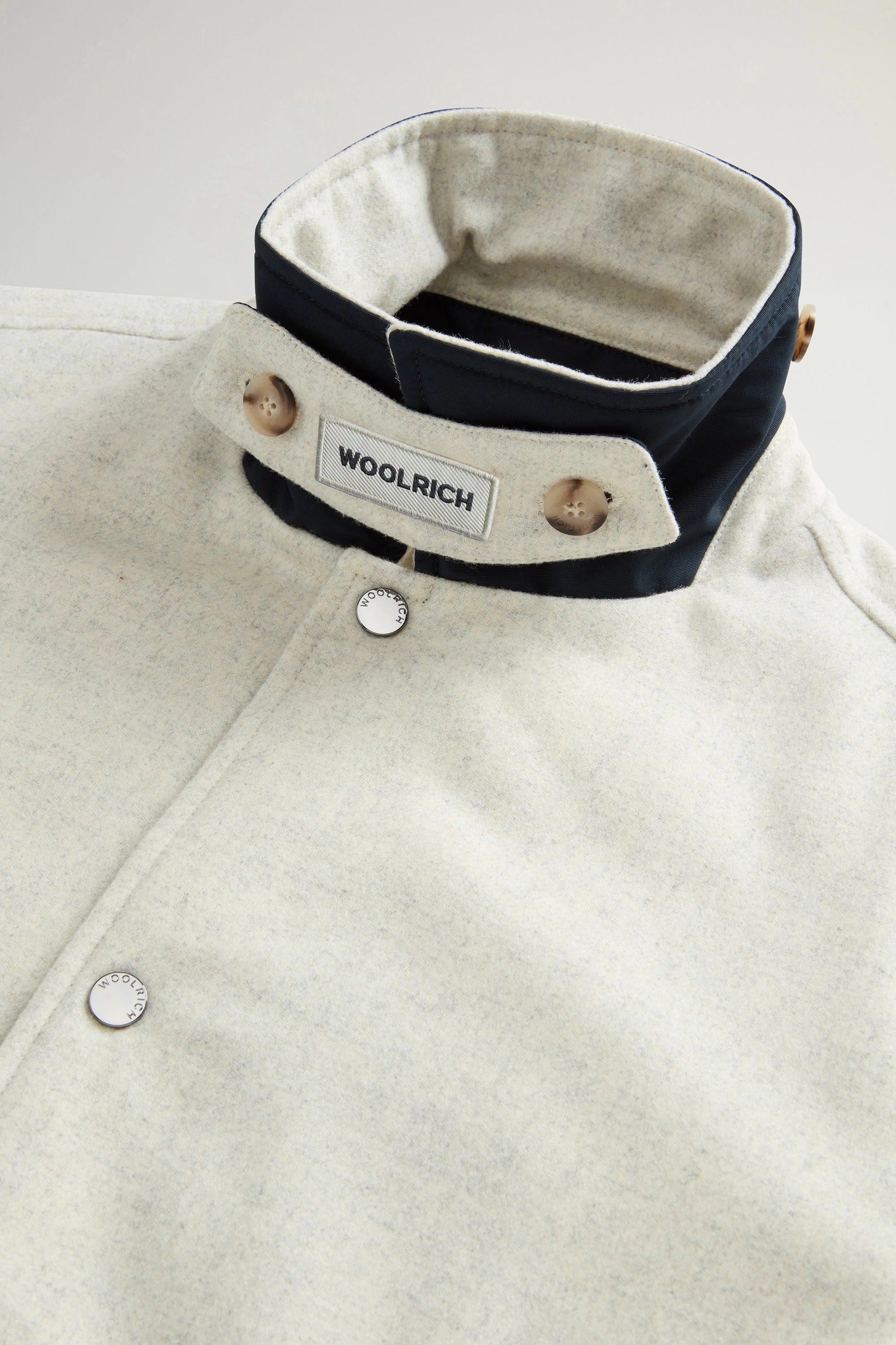 WOOLRICH Giacca Camicia Uomo WOOL KEATING-Oatmeal