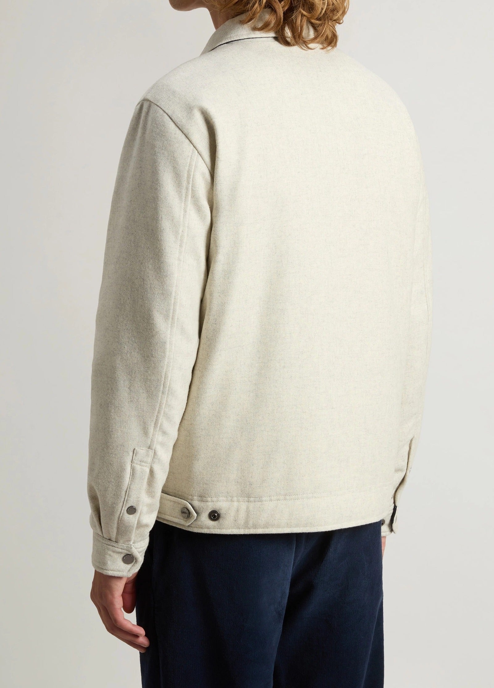 WOOLRICH Giacca Camicia Uomo WOOL KEATING-Oatmeal