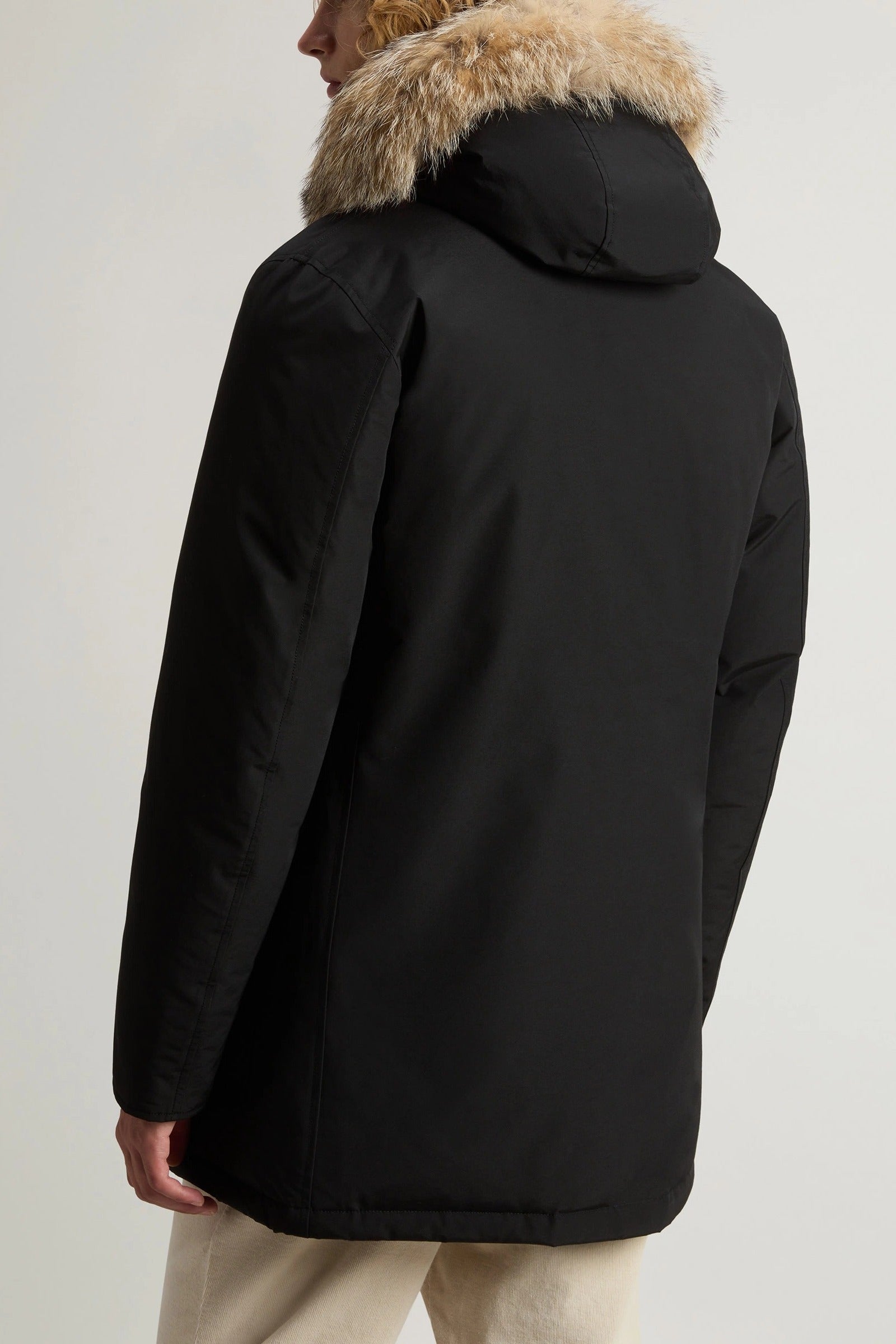 WOOLRICH Parka Uomo ARCTIC DETACHABLE FUR PARKA-Black