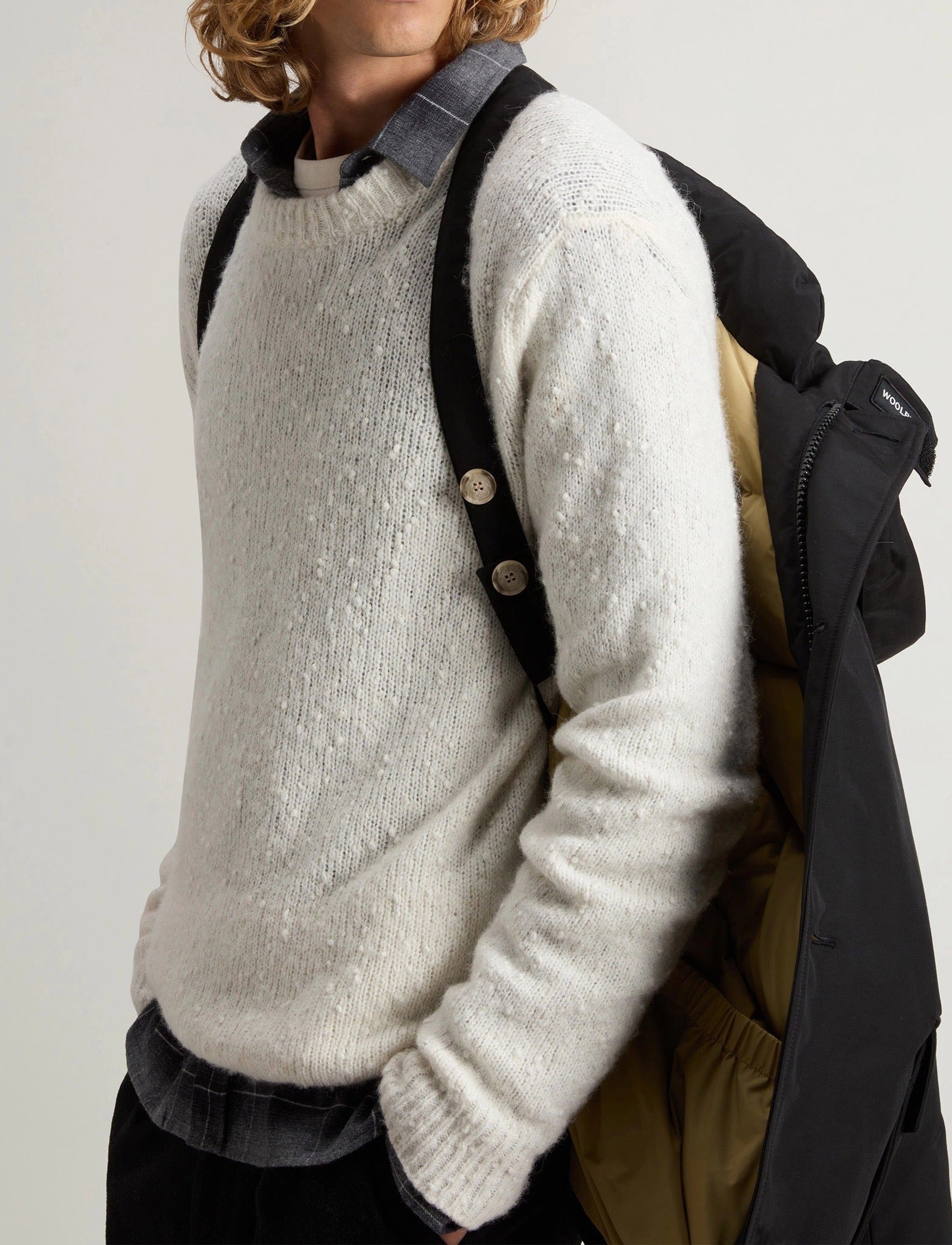 WOOLRICH Parka Uomo ARCTIC DETACHABLE FUR ANORAK-Black