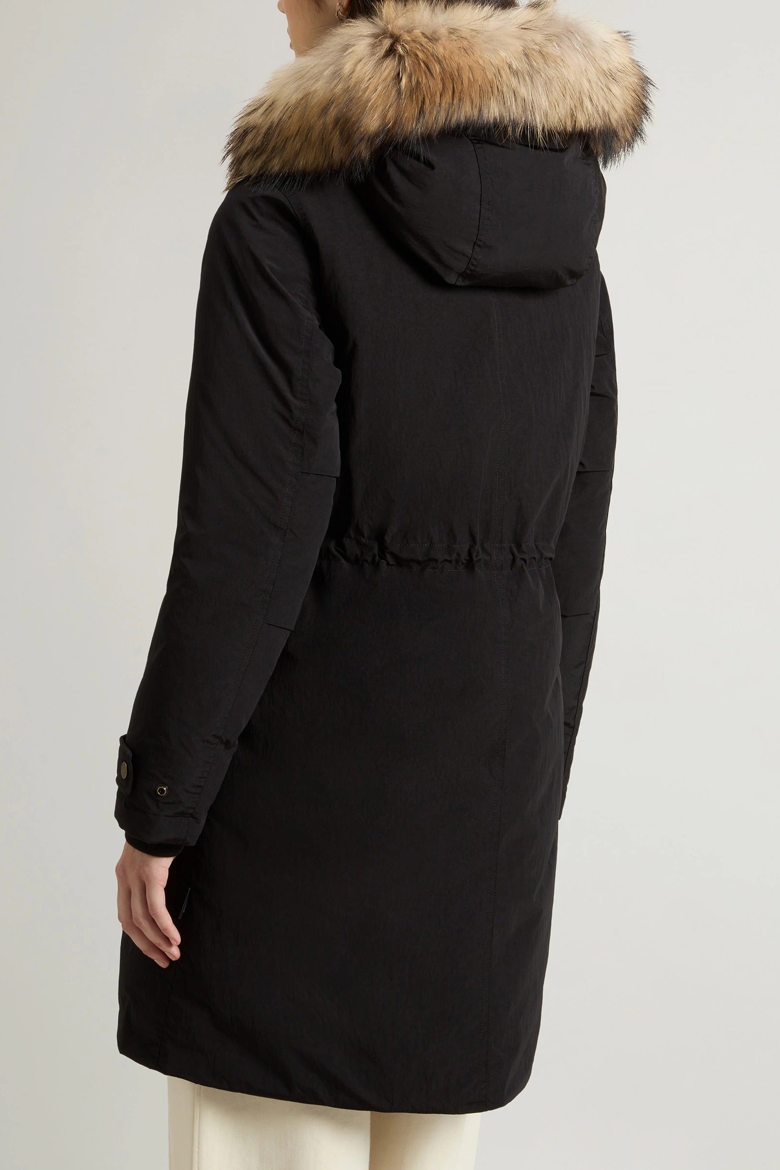 WOOLRICH Parka Donna GRACE FUR-Black