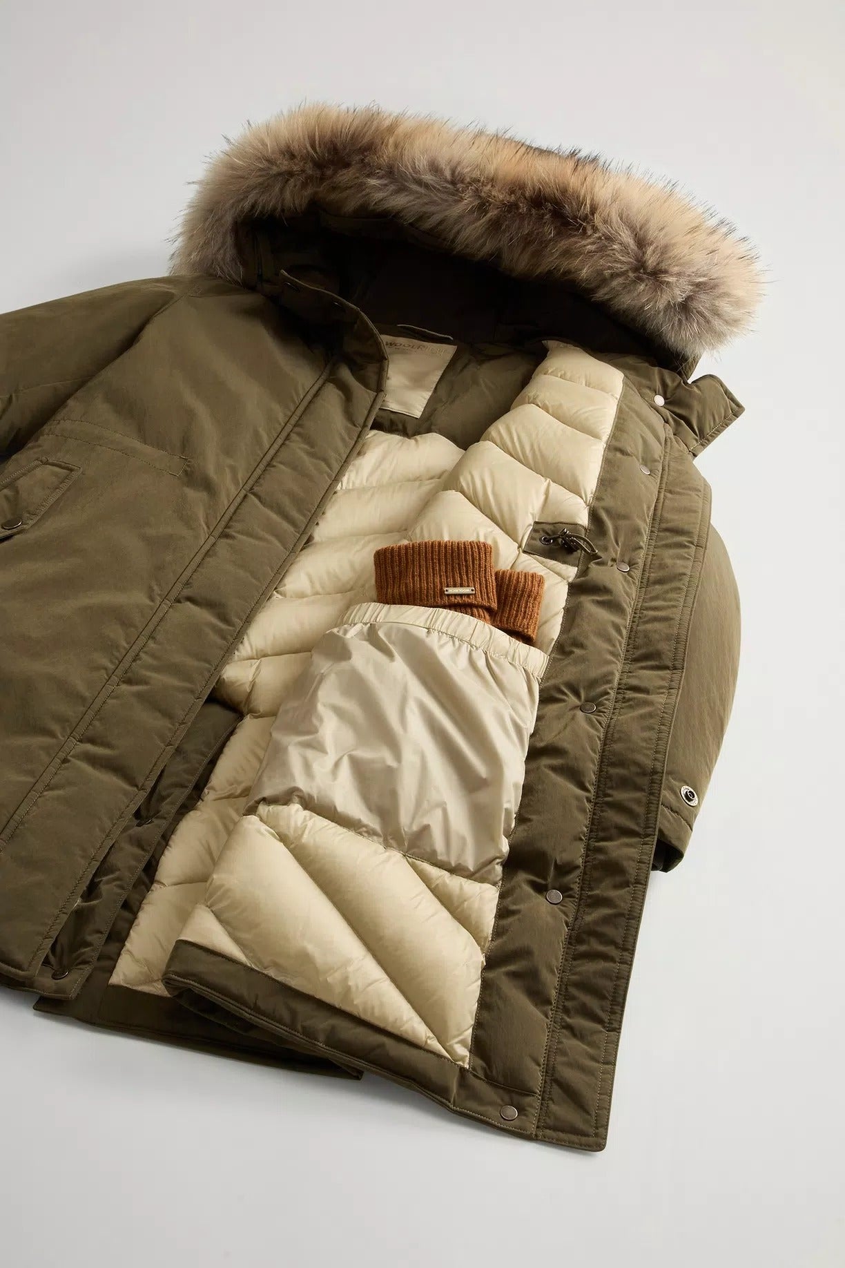 WOOLRICH Parka Donna GRACE FUR-Dark Green