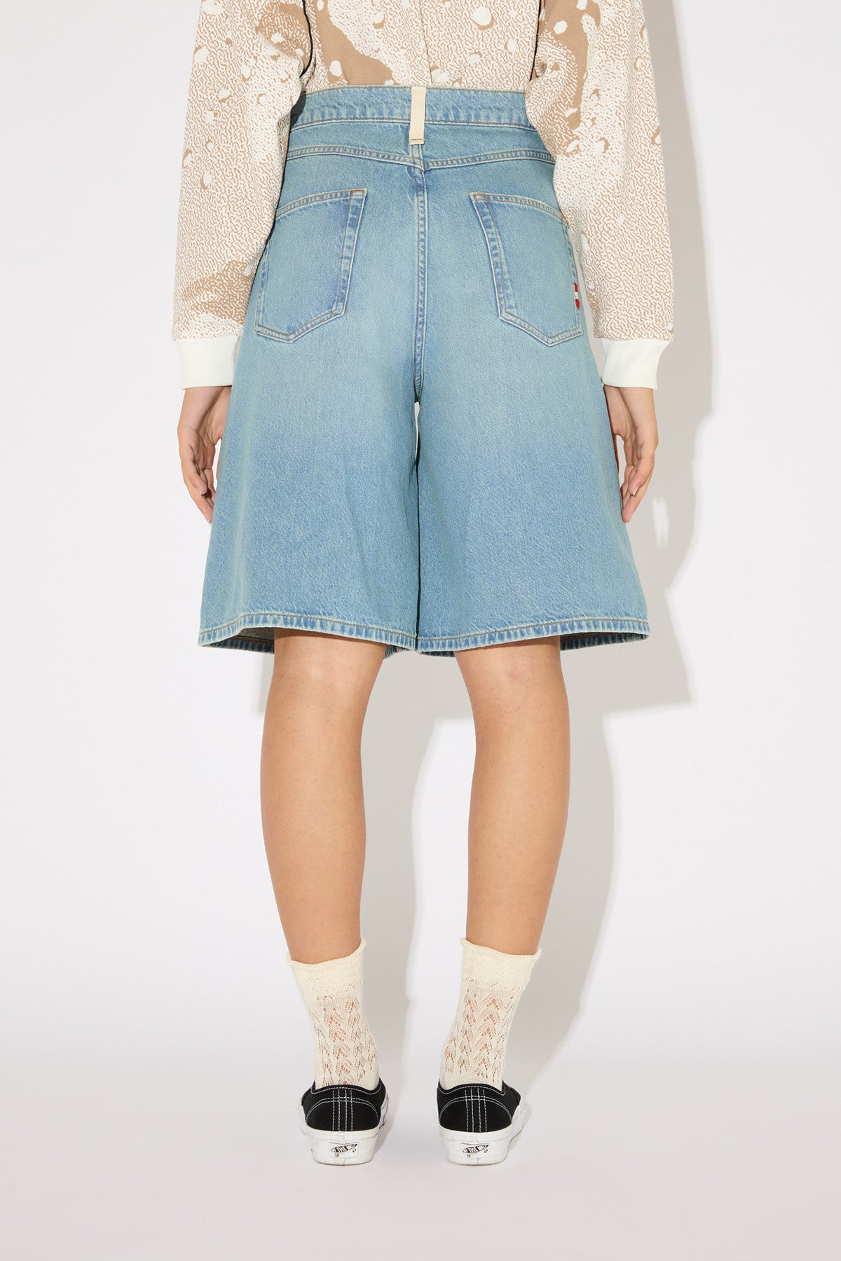 AMISH BERMUDA Donna CREW SAND STONE-Blu