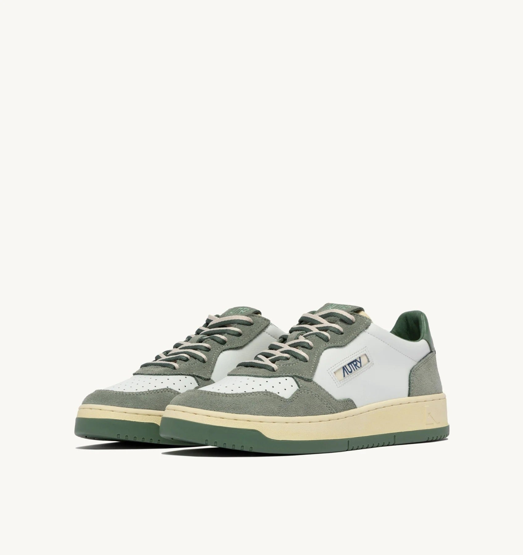 AUTRY Sneaker Uomo Medalist Low-White Military Sea Spay