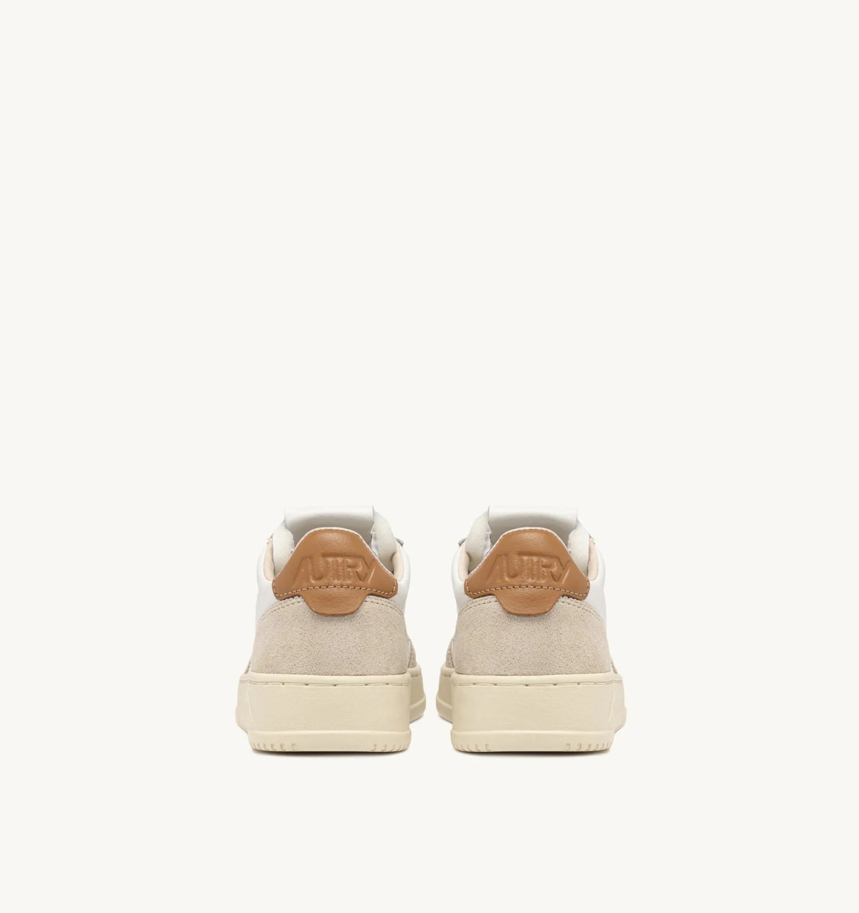 AUTRY Sneaker Uomo Medalist Low-White Beige Brown Sugar