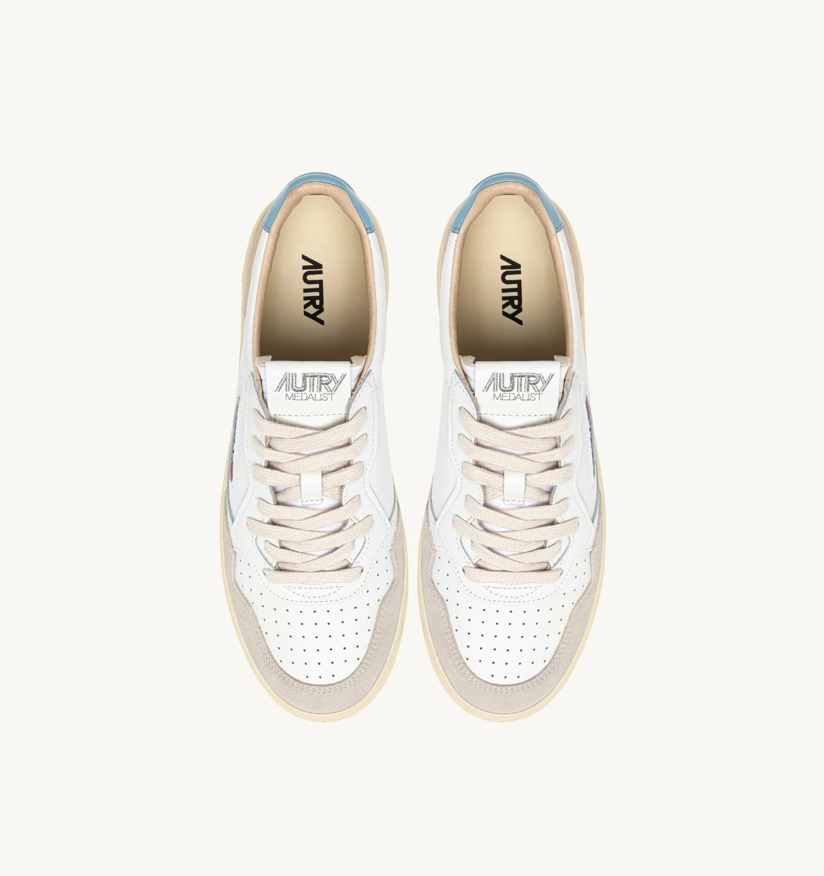 AUTRY Sneaker Uomo Medalist Low-White Beige Forget