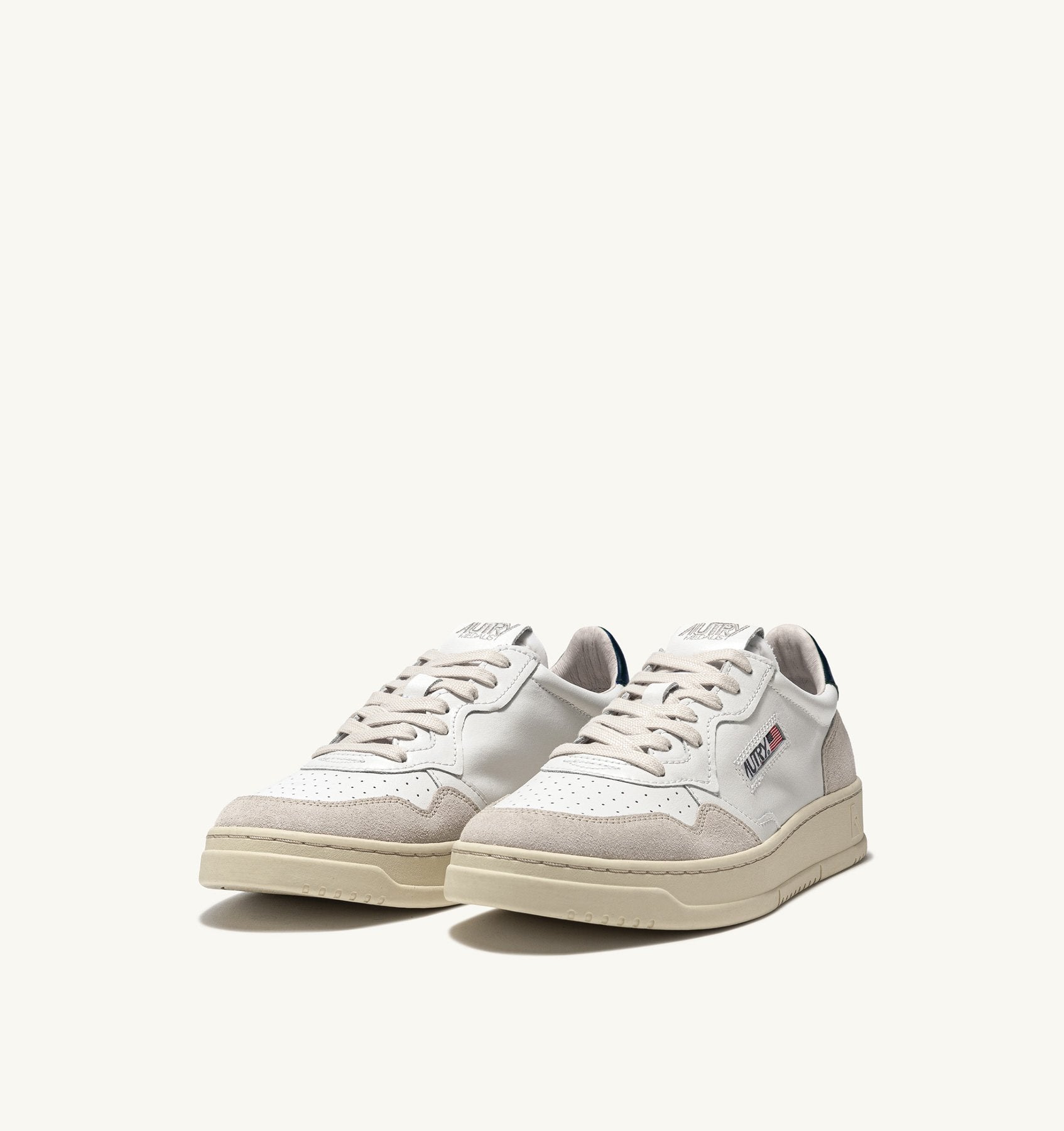 AUTRY Sneaker Uomo Medalist Low-White Beige Blu