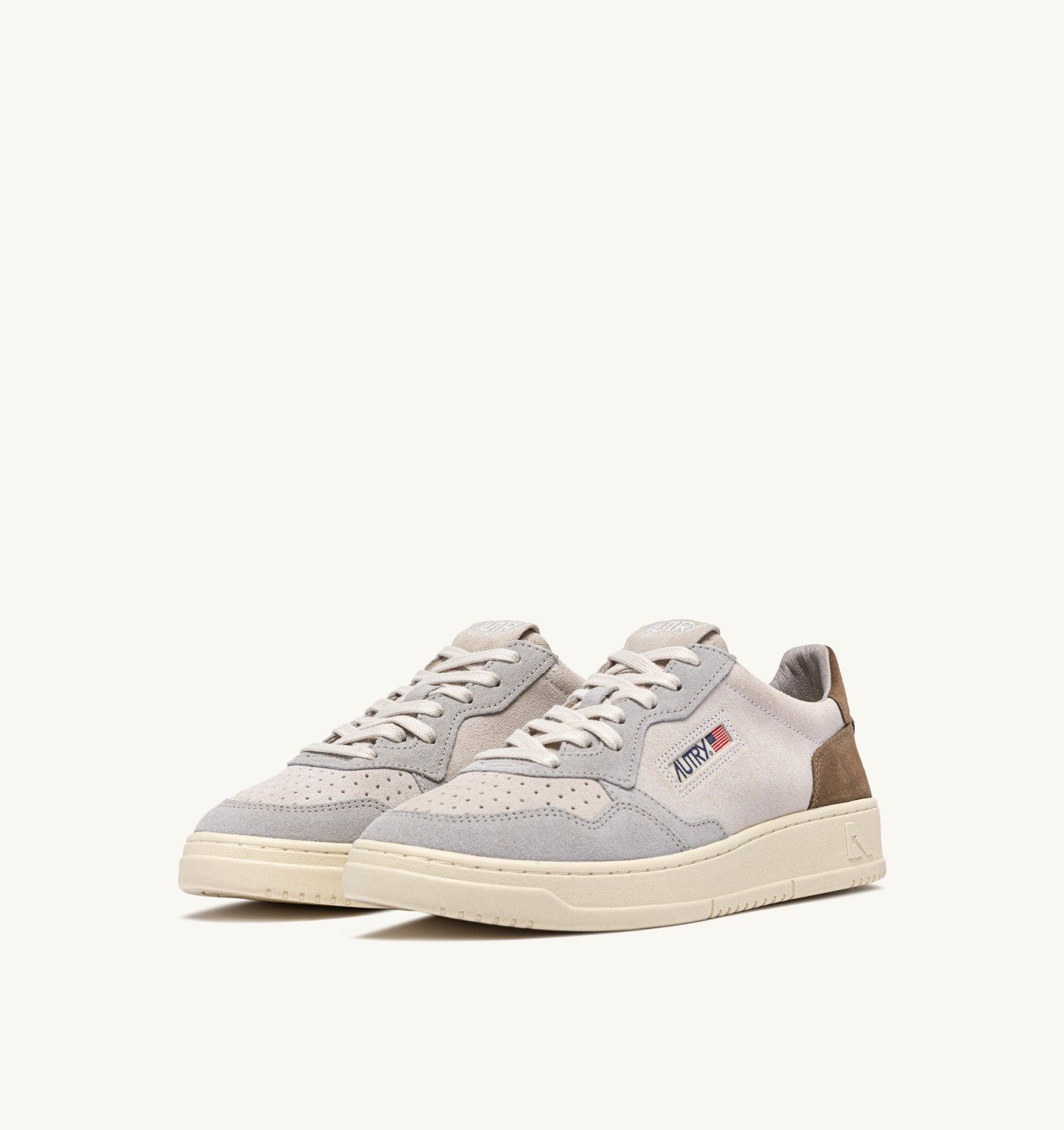 AUTRY Sneaker Uomo Medalist Low Tricolor-White Vapor Cigar