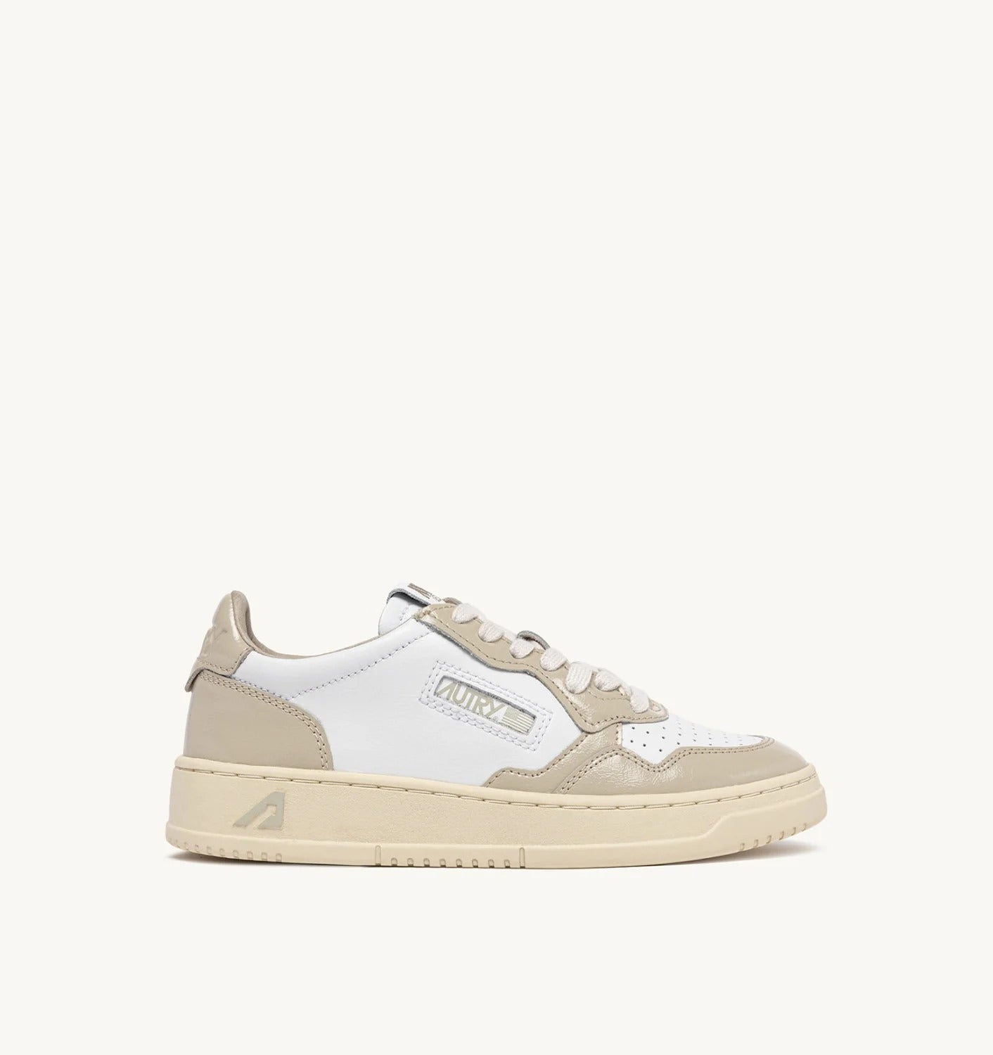AUTRY Sneaker Donna Medalist Low Lurex-White Gold