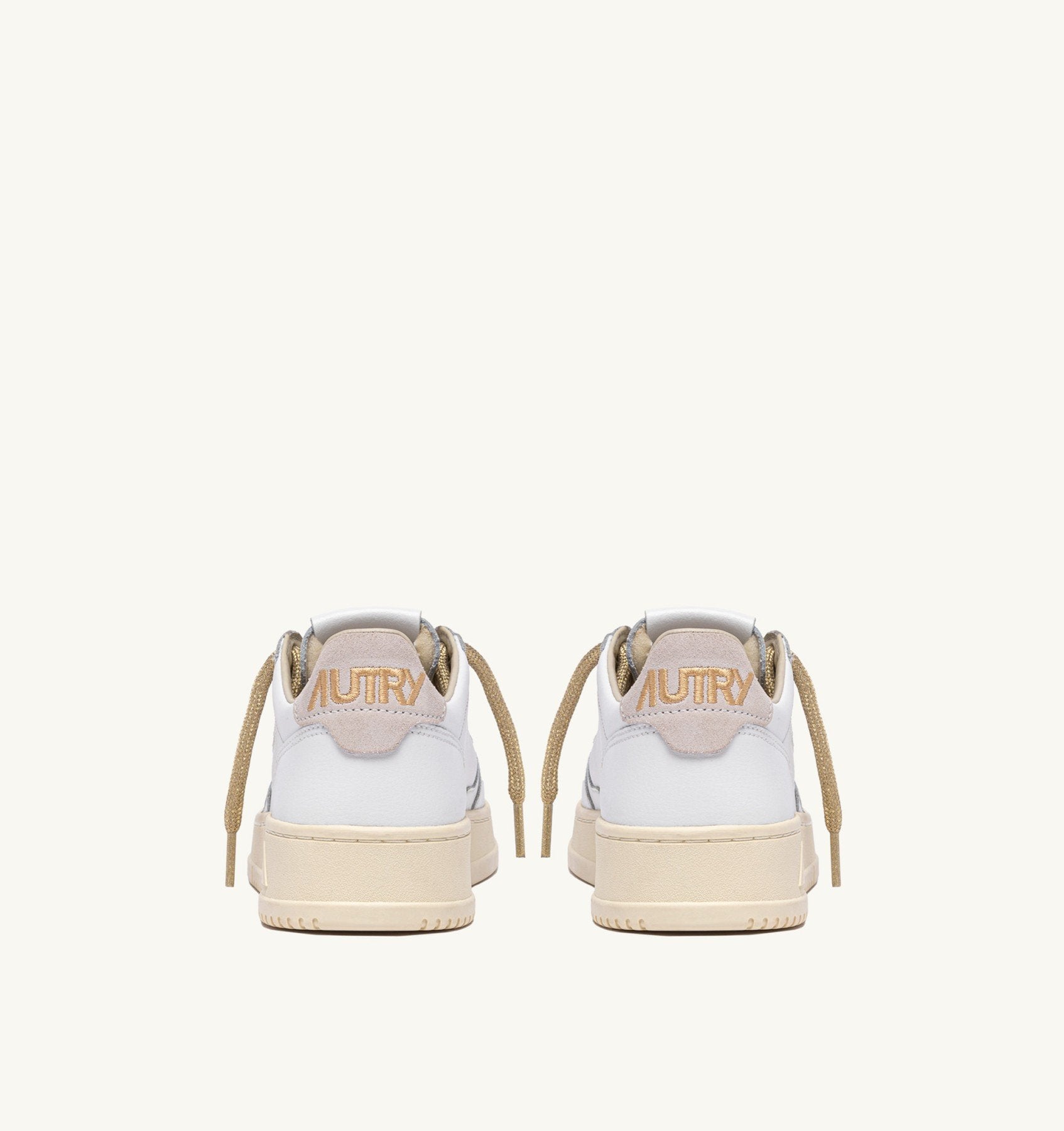AUTRY Sneaker Donna Medalist Low Lurex-White Gold