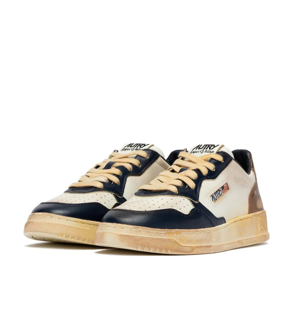 AUTRY Sneaker Uomo Medalist Low Super Vintage-White Space Copper