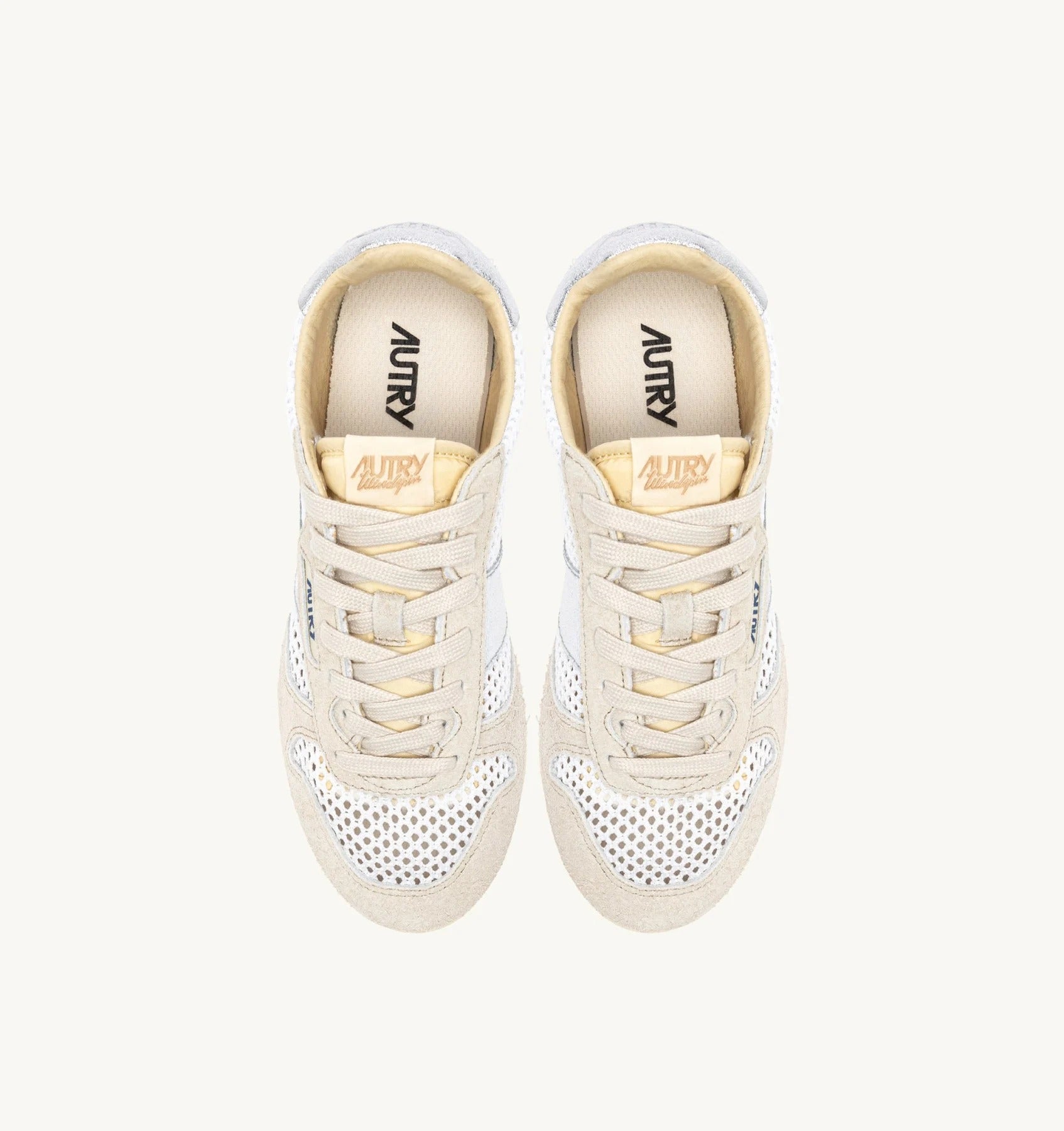 AUTRY Sneaker Donna Windspin Low-White Sand Silver