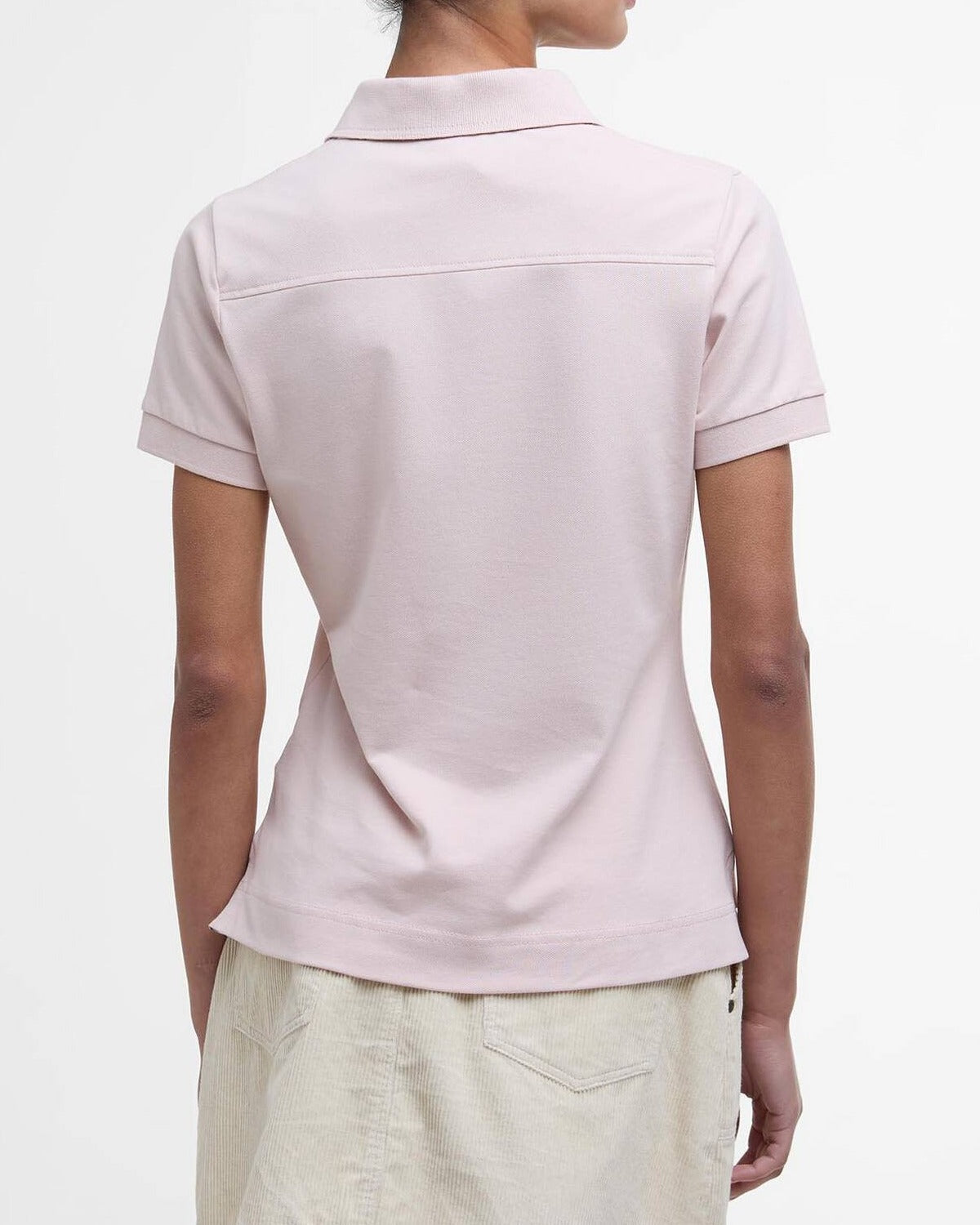 BARBOUR Polo Donna PORTSDOWN-Primrose Pink/Hessian