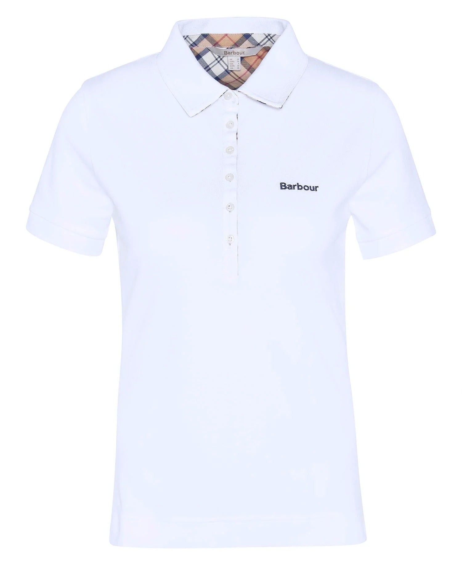 BARBOUR Polo Donna PORTSDOWN-White/Hessian