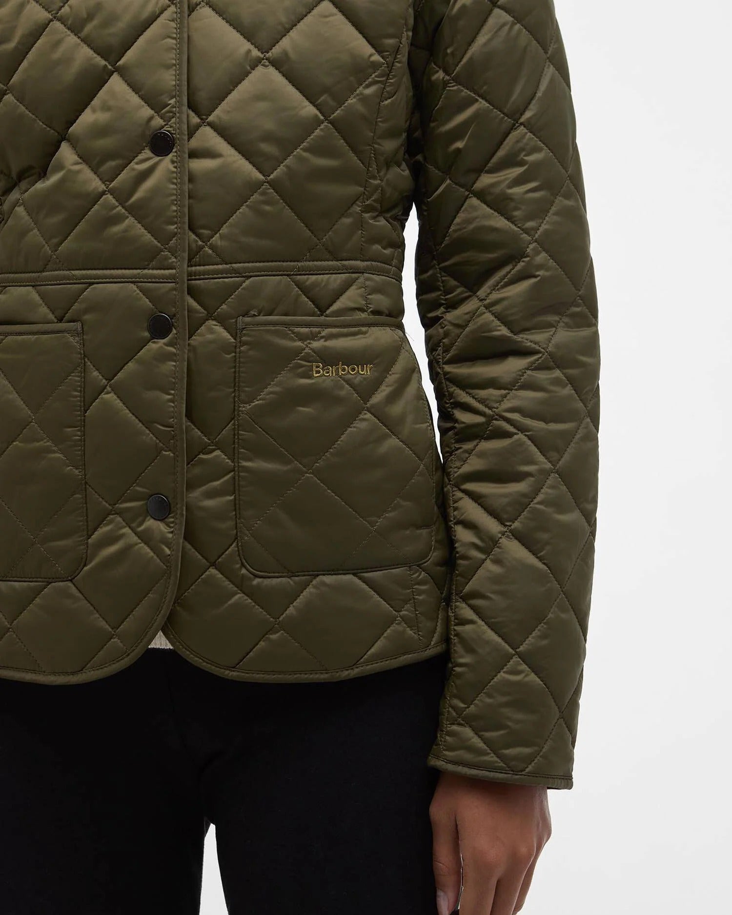 BARBOUR Giacca Donna DEVERON QUILTED-Olive Pale Pink
