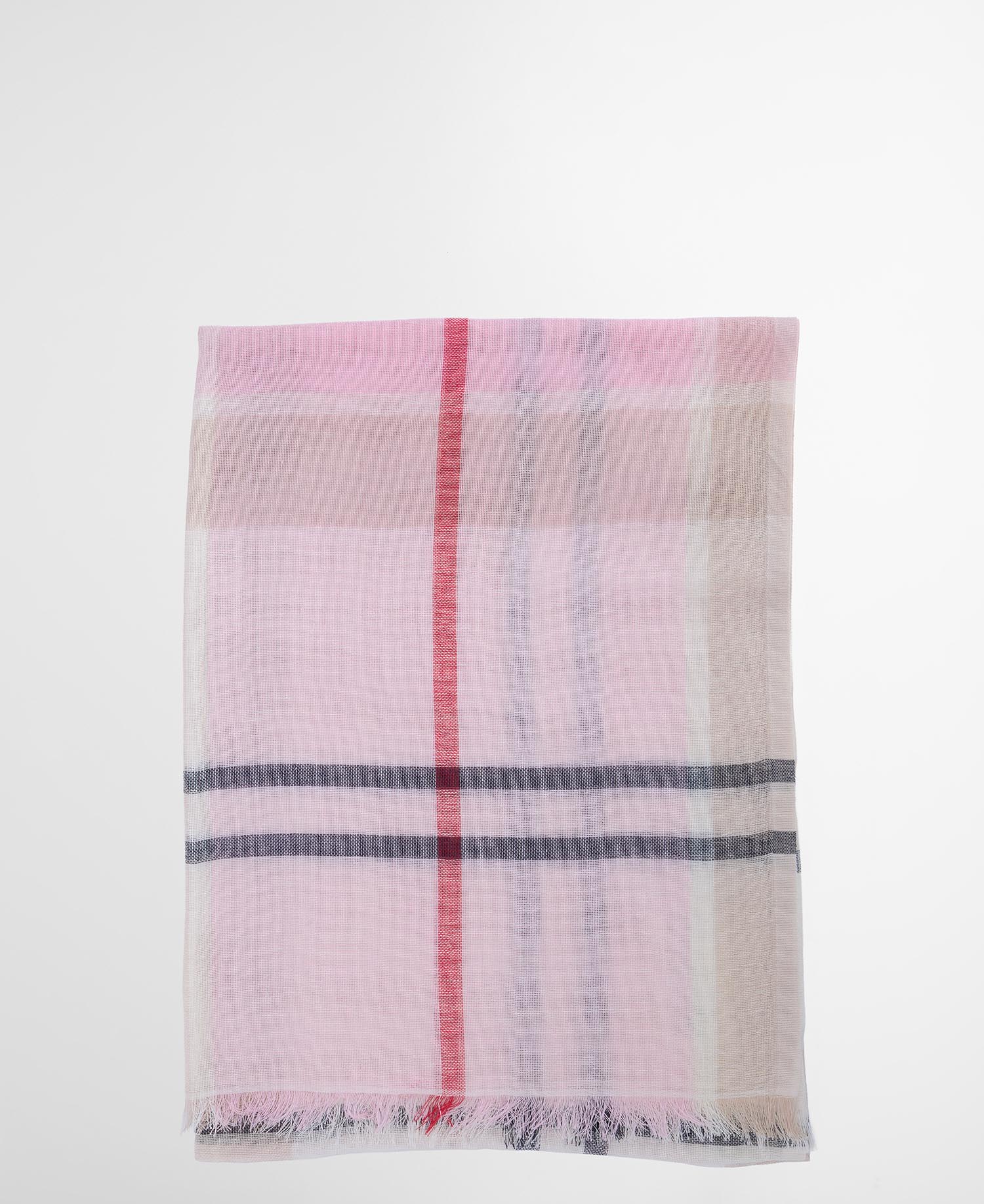 BARBOUR Sciarpa Donna ABIGAIL TARTAN-Cherry Blossom