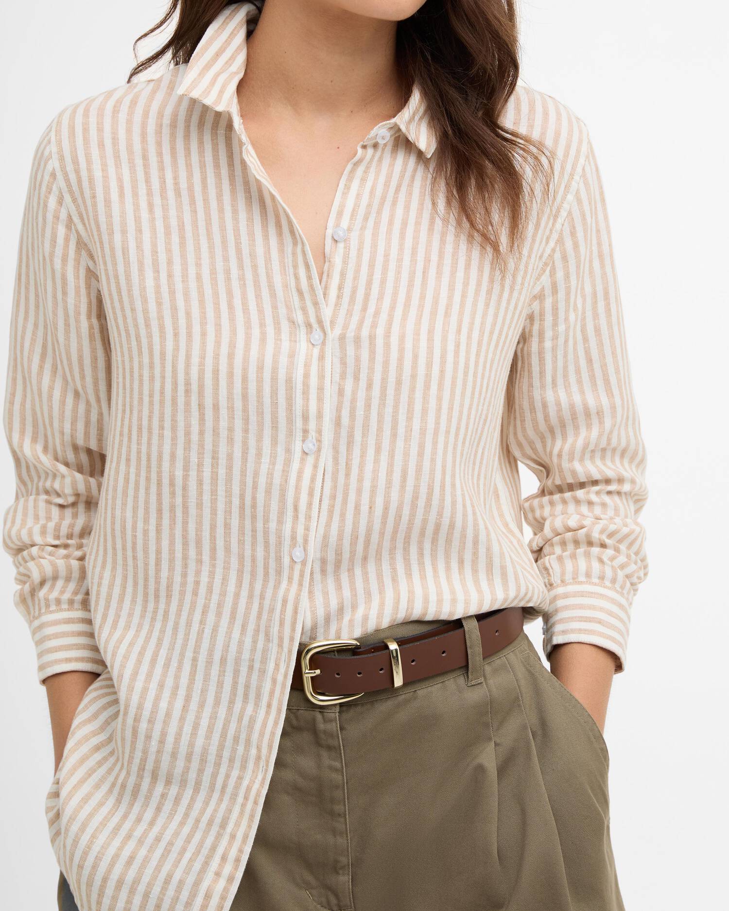 BARBOUR Camicia Donna MARINE-Hessian Stripe