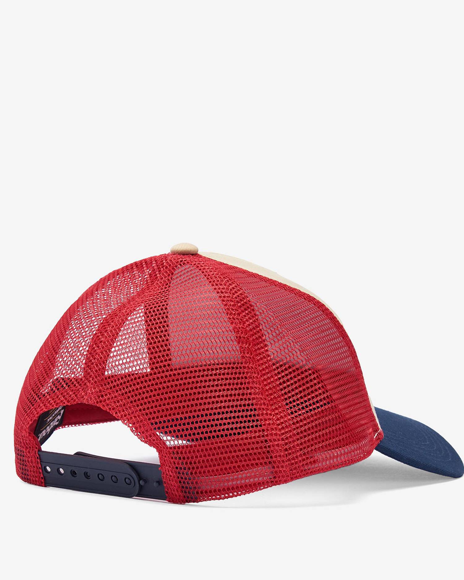 BARBOUR Cappello Baseball STEVE MCQUEEN TRUCKER CAP-Navy Red Stone