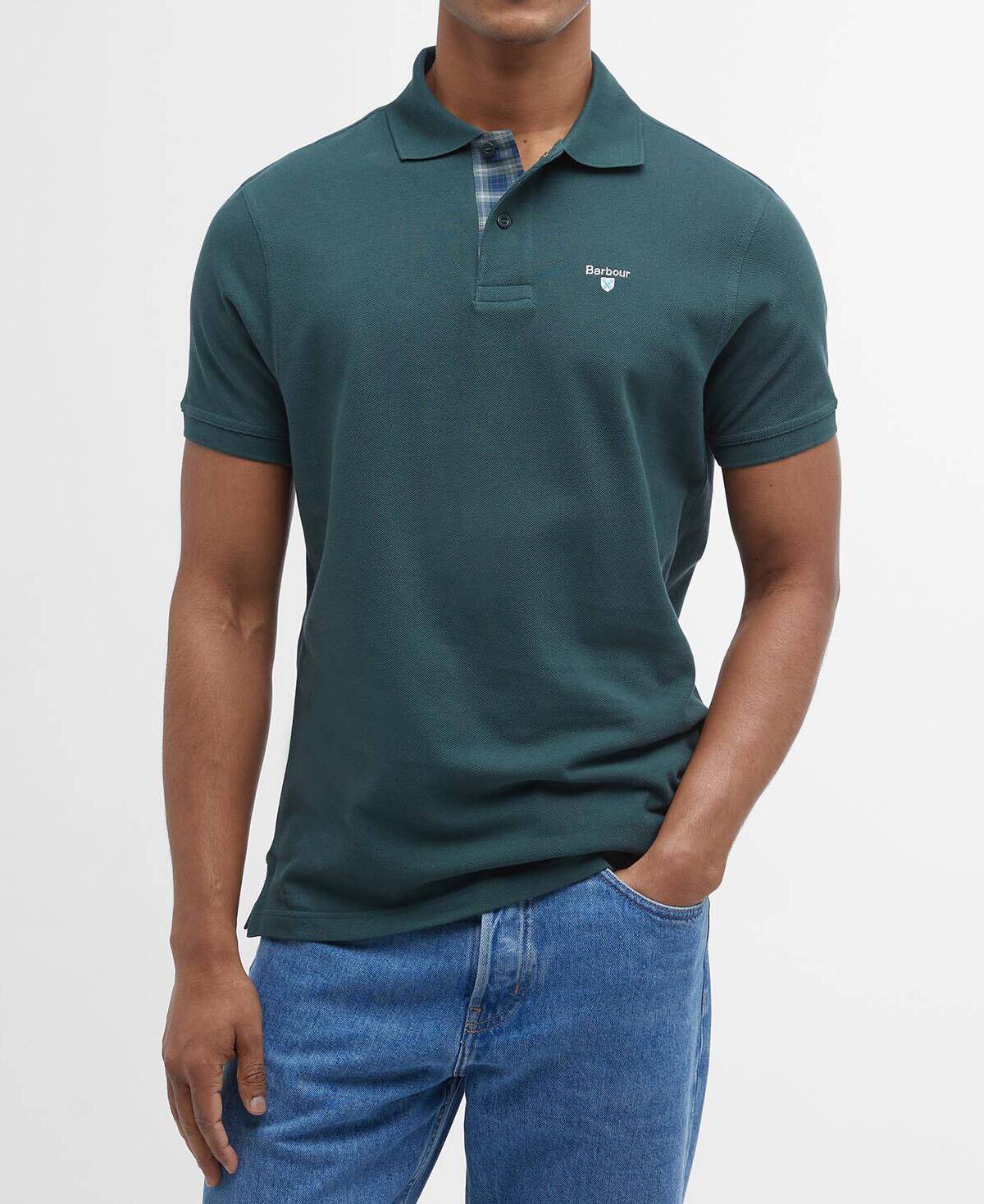 BARBOUR Polo Uomo TARTAN PIQUET-Green Gables