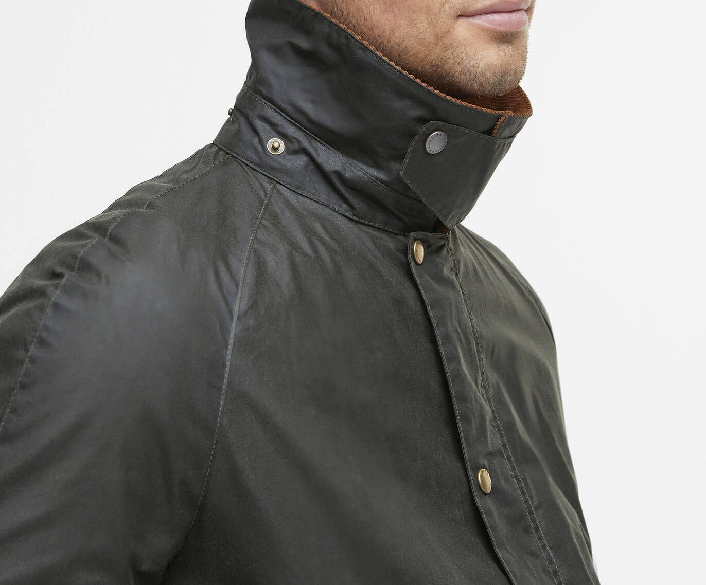 BARBOUR Giacca Uomo LIGHTWEIGHT ASHBY WAX-Archive Olive
