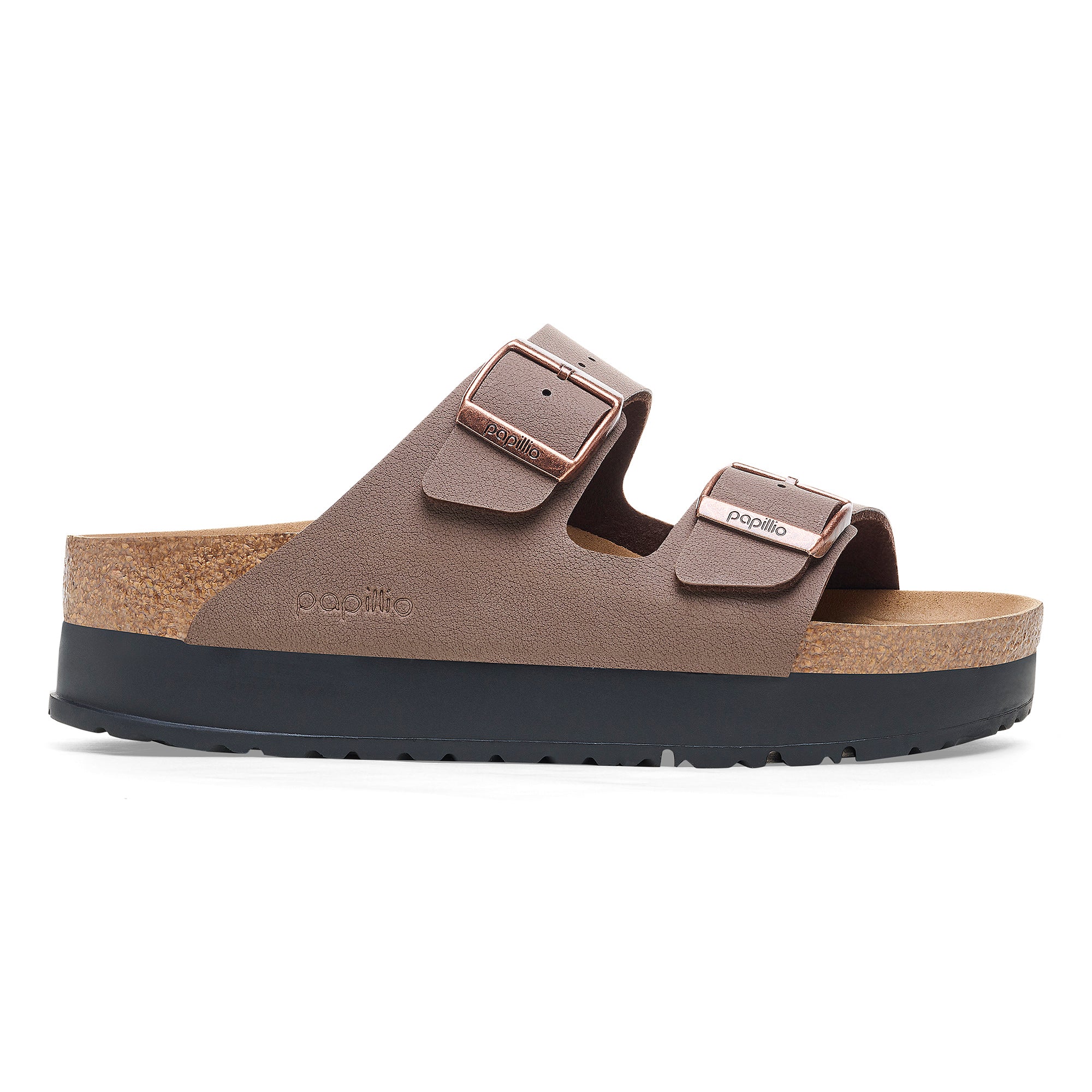 BIRKENSTOCK Ciabatta Donna Arizona Pap Flex Platform-Mocca