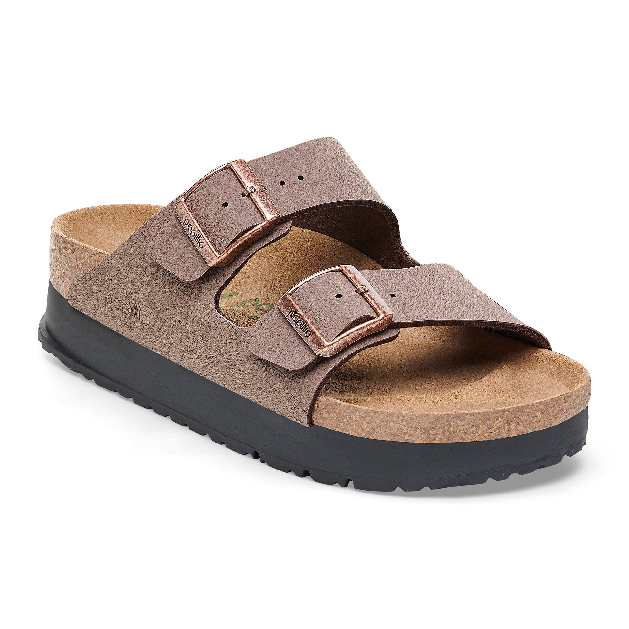 BIRKENSTOCK Ciabatta Donna Arizona Pap Flex Platform-Mocca