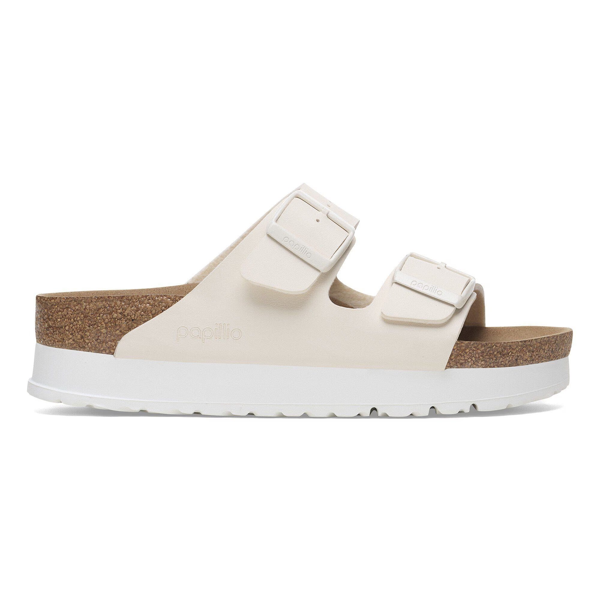 BIRKENSTOCK Ciabatta Donna Arizona PAP Flex Platform-Eggshell
