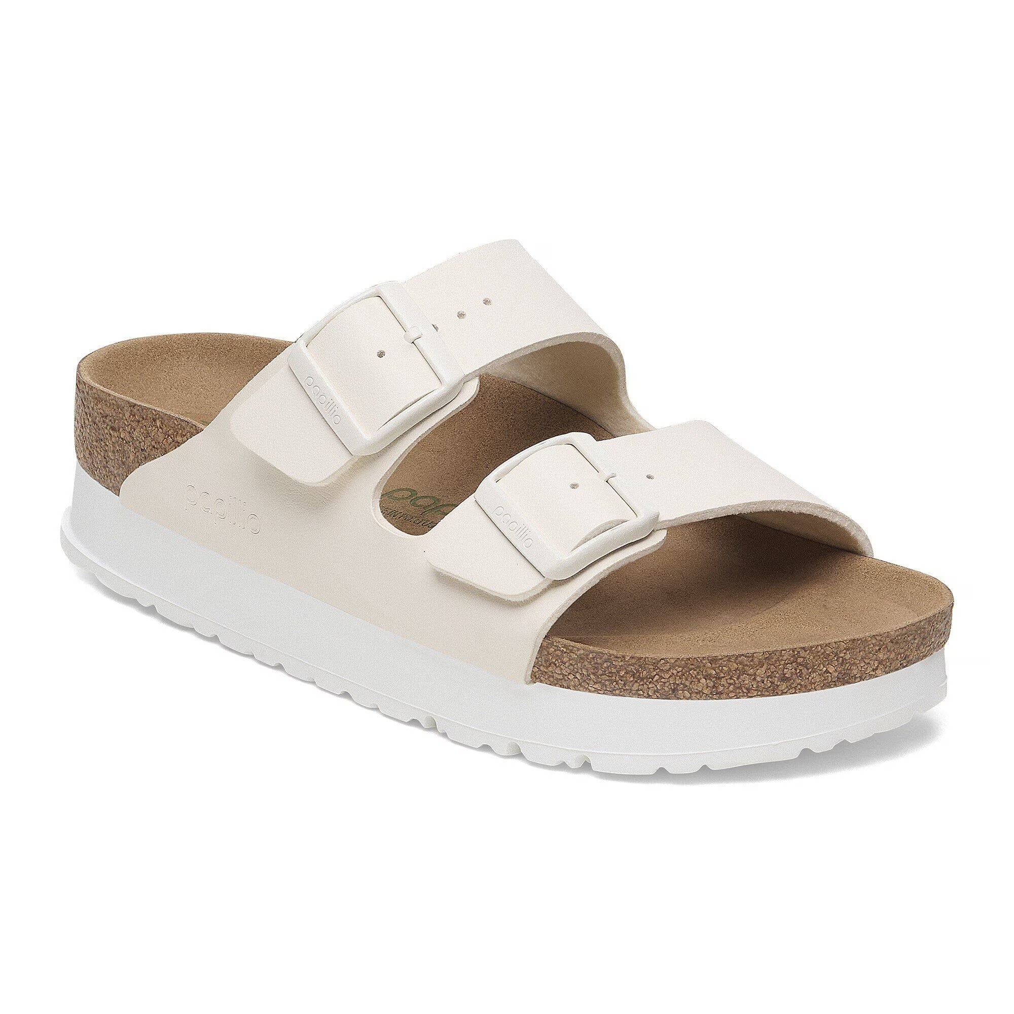 BIRKENSTOCK Ciabatta Donna Arizona PAP Flex Platform-Eggshell
