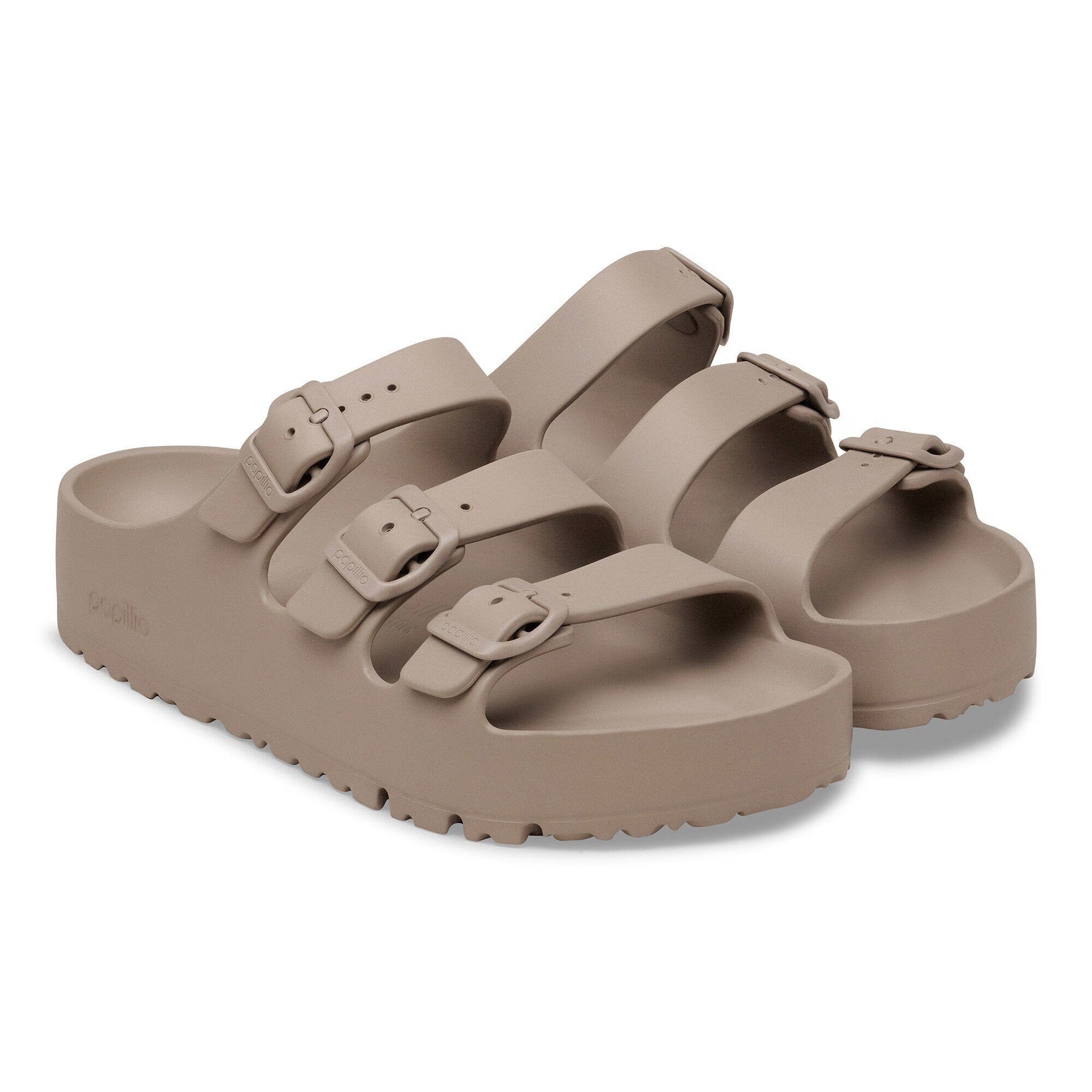 BIRKENSTOCK Ciabatta Donna FLORIDA EVA FLEX PLATFORM-Gray Taupe