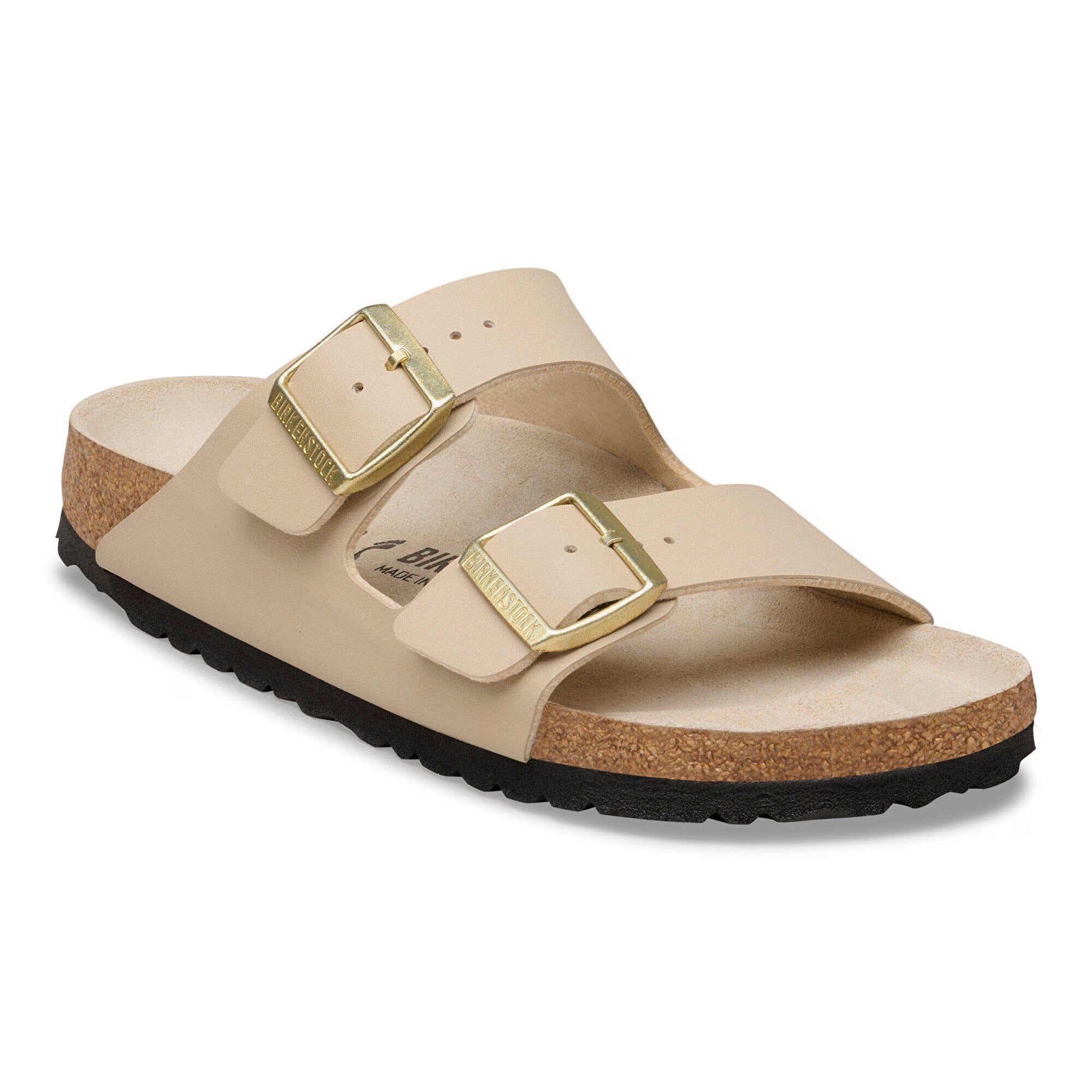 Birkenstock Ciabatta Donna Arizona Birko Flor-Triples Sandcastle/Oyster