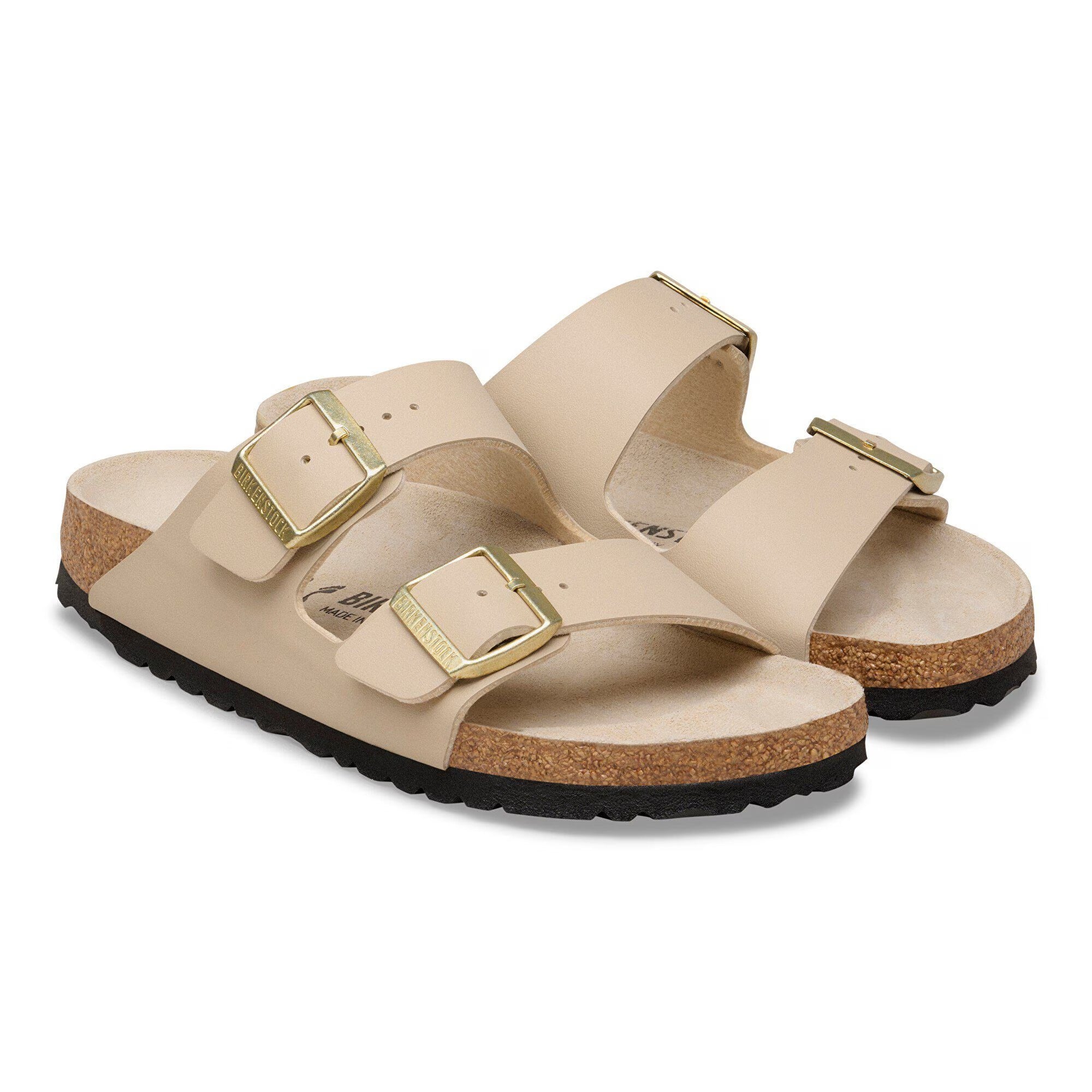 Birkenstock Ciabatta Donna Arizona Birko Flor-Triples Sandcastle/Oyster