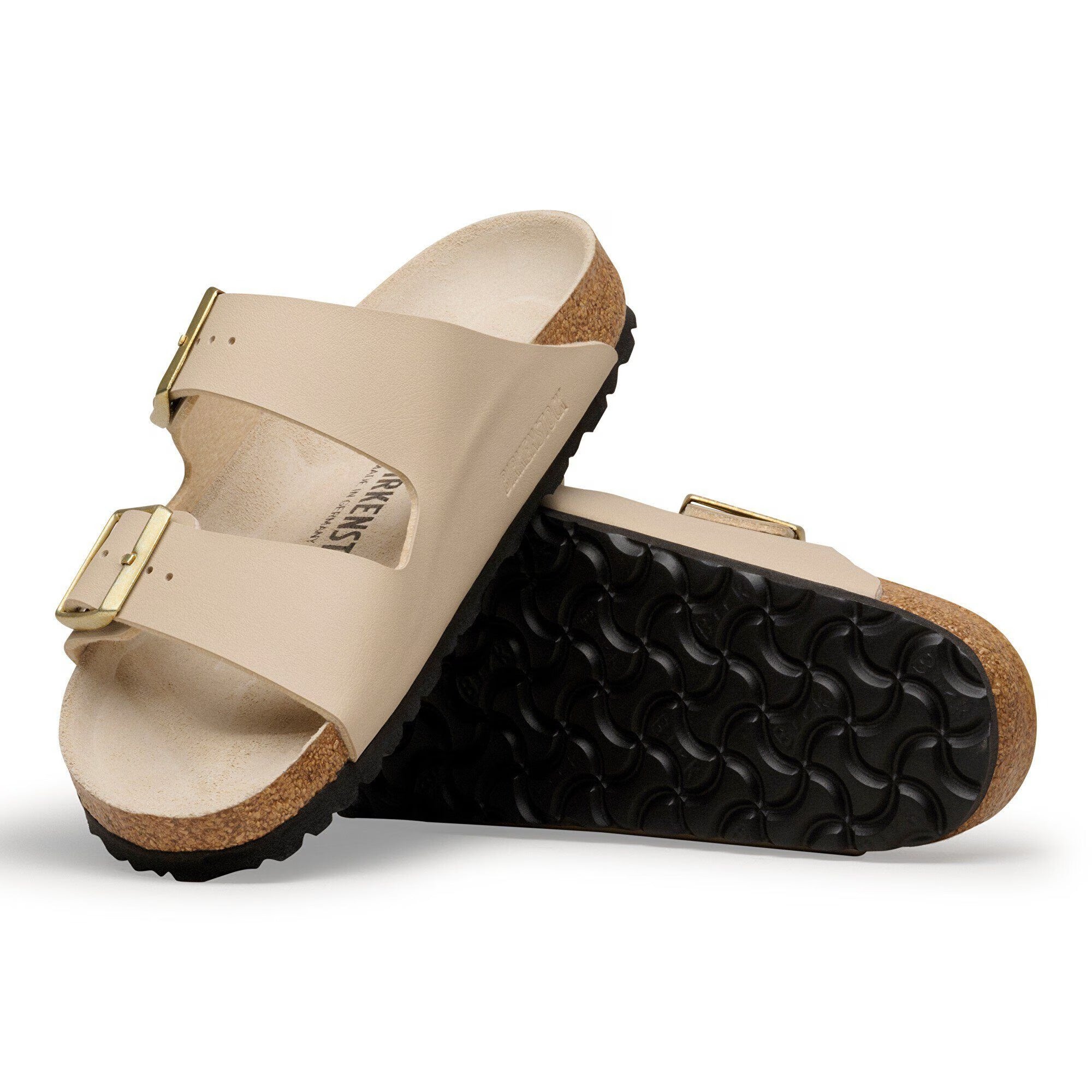 Birkenstock Ciabatta Donna Arizona Birko Flor-Triples Sandcastle/Oyster