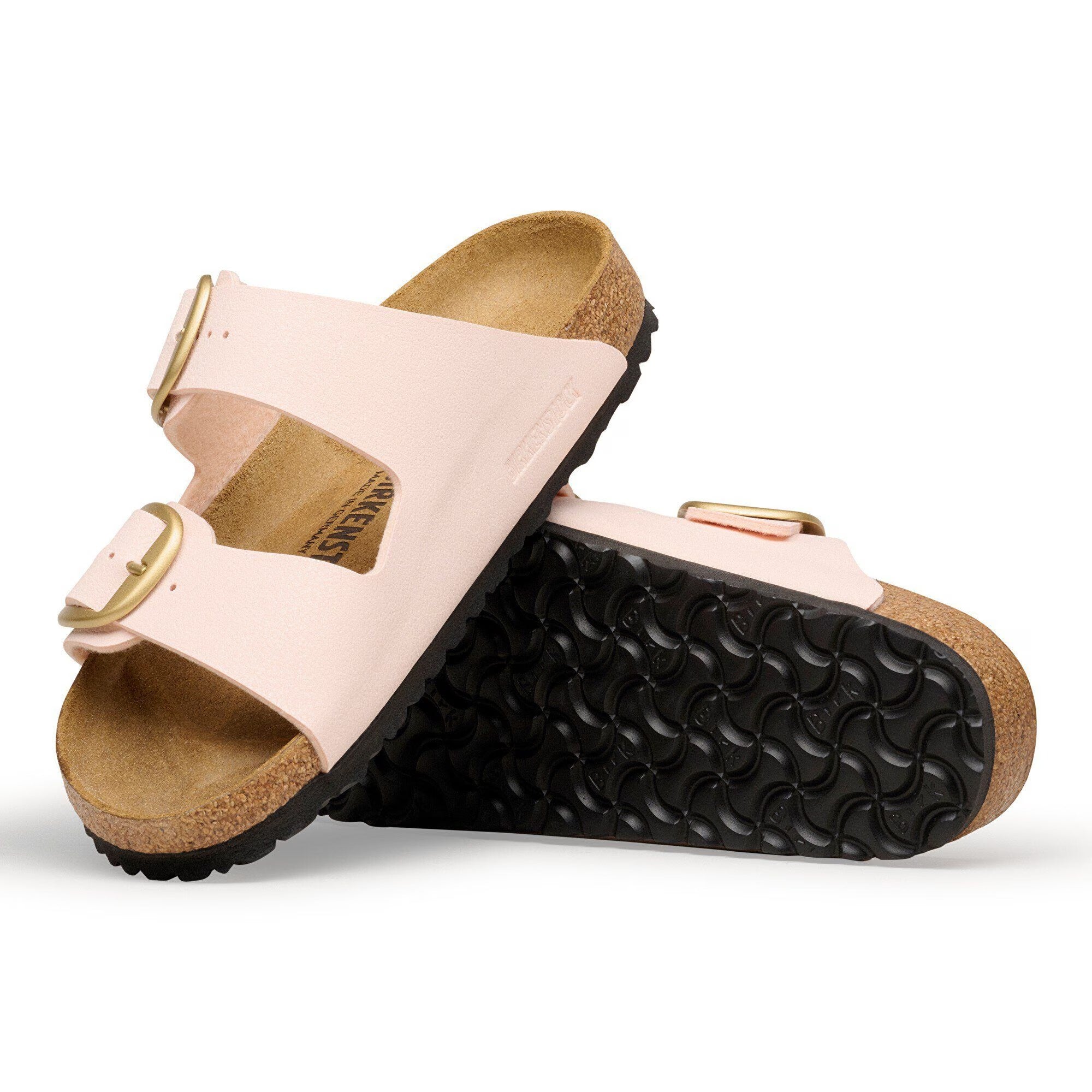 BIRKENSTOCK Ciabatta Donna Arizona Big Buckle Birko Flor Nabuk-Light Rose