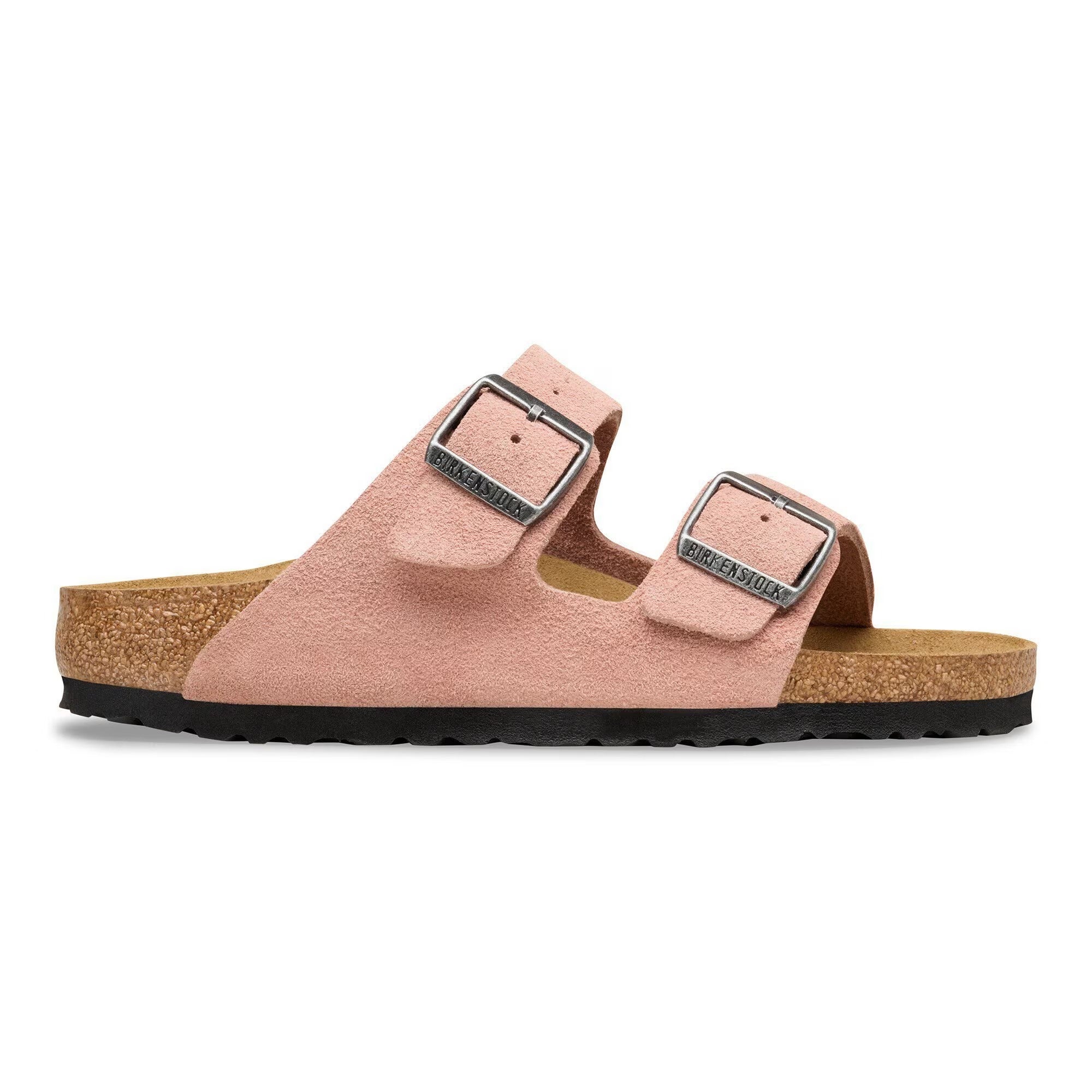 BIRKENSTOCK Ciabatta Donna Arizona Suede Leather-Pink Clay