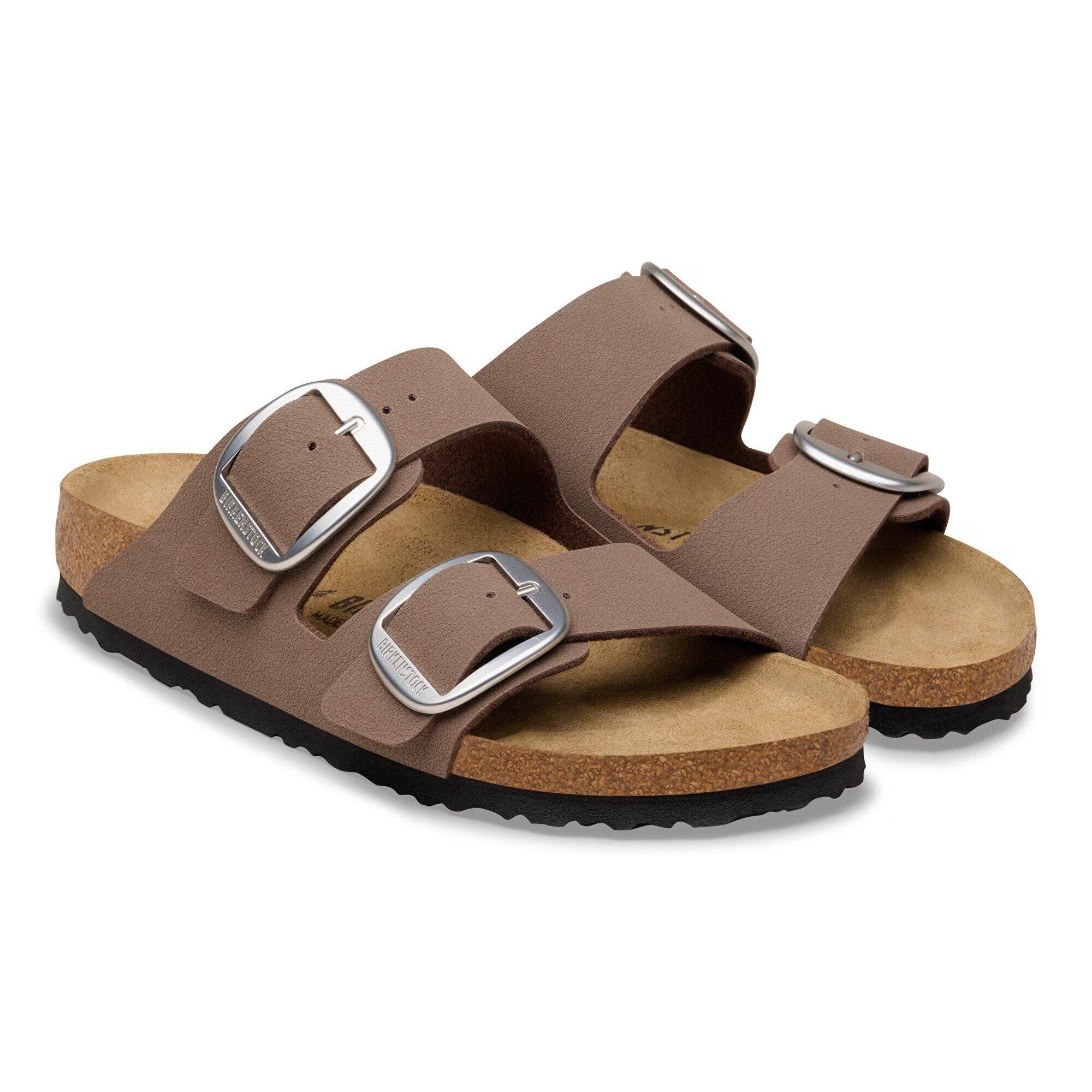 BIRKENSTOCK Ciabatta Donna Arizona Big Buckle Birko Flor Nabuk-Mocca