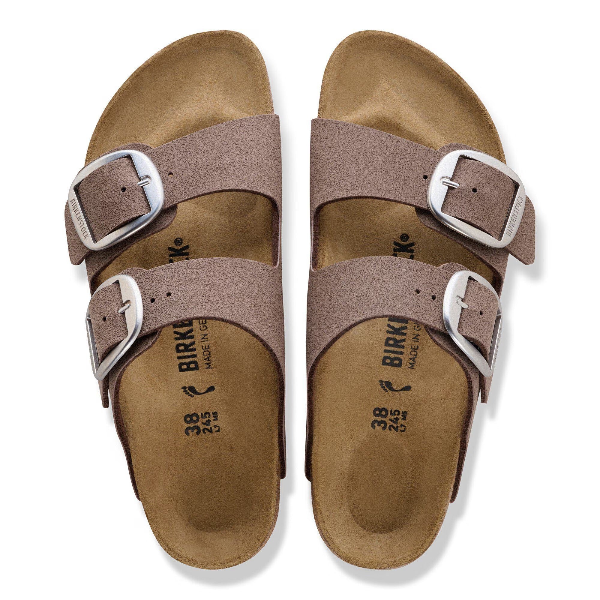 BIRKENSTOCK Ciabatta Donna Arizona Big Buckle Birko Flor Nabuk-Mocca