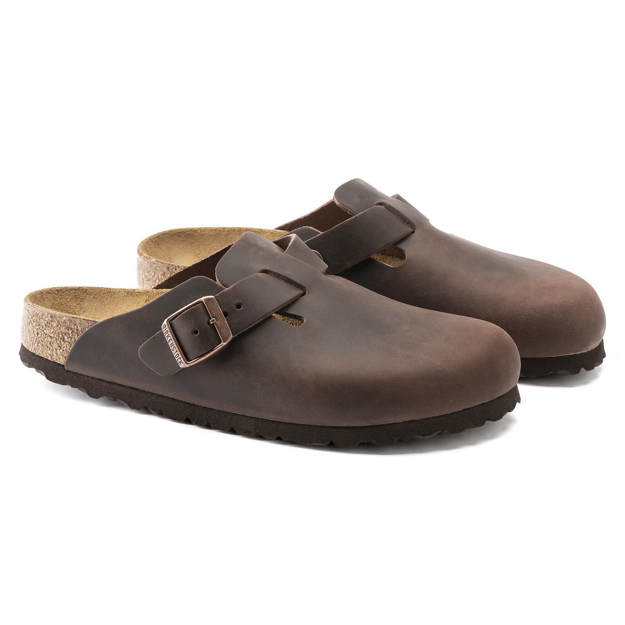BIRKENSTOCK Ciabatta Unisex Boston Oiled Leather-Habana