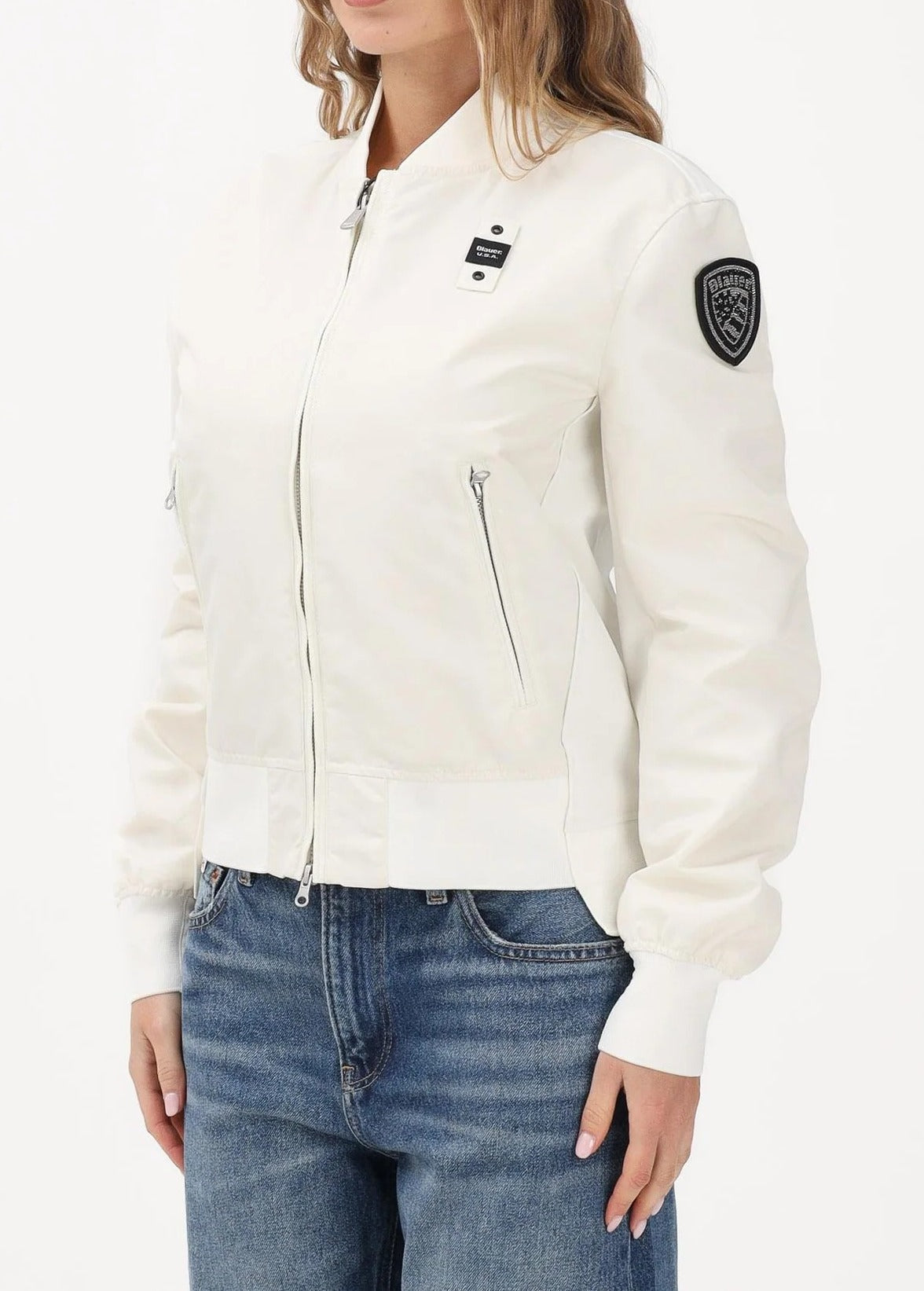 BLAUER Bomber Donna LAURIE-Bianco