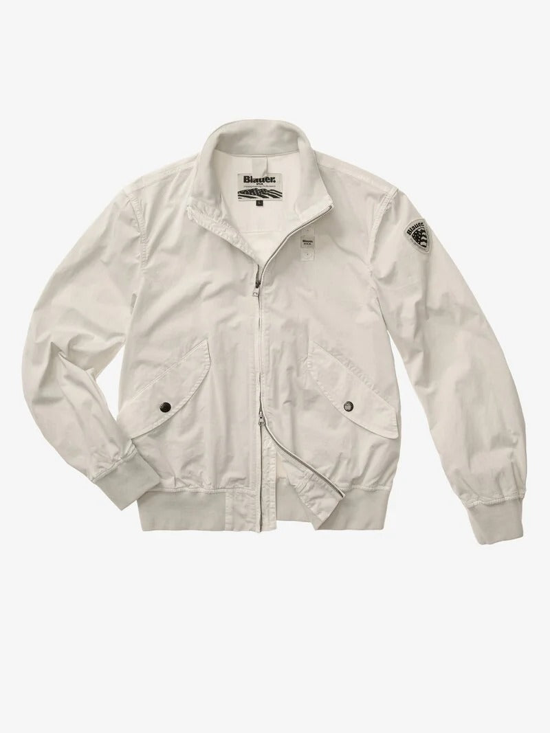 BALUER Bomber Uomo BADGER DYED-Bianco