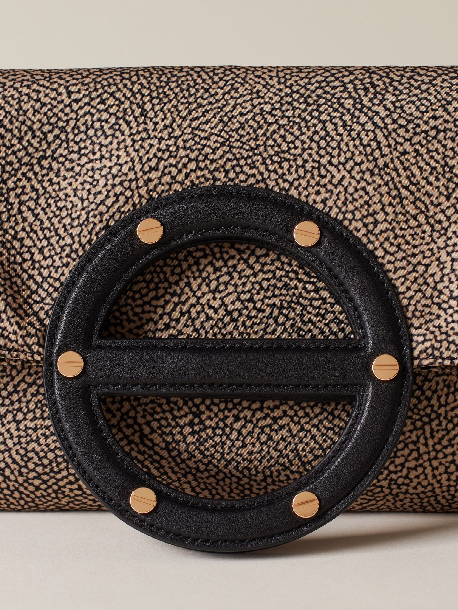 BORBONESE Borsa Tracolla Small VIs a Vis-Op Naturale Nero