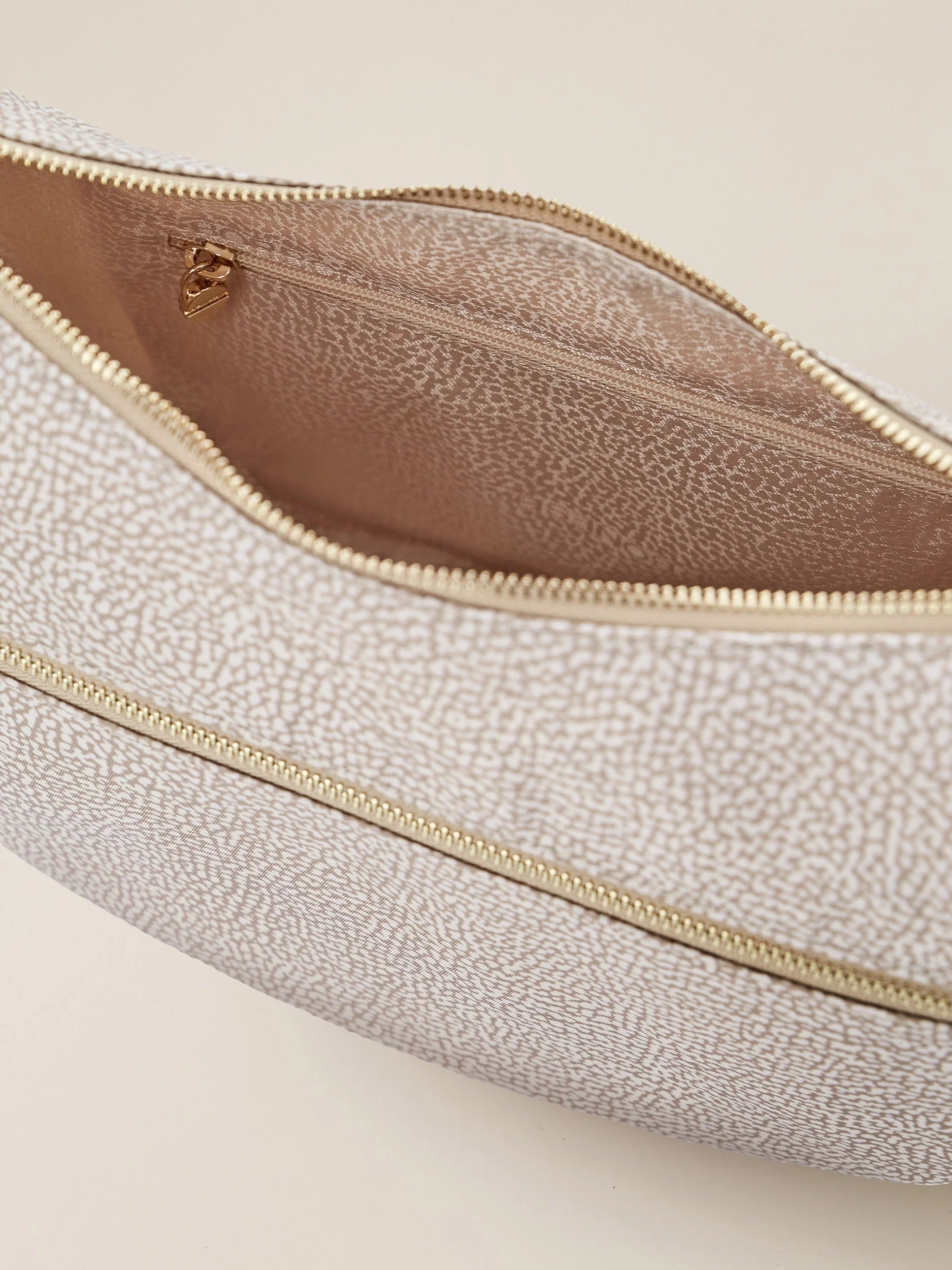 BORBONESE BORSA LUNA SMALL-Sabbia