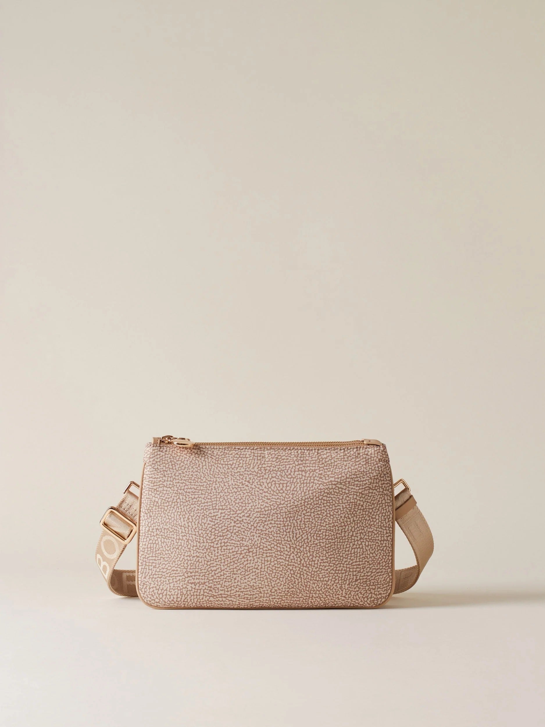 BORBONESE Borsa Tracolla LUNA SMALL-Sabbia
