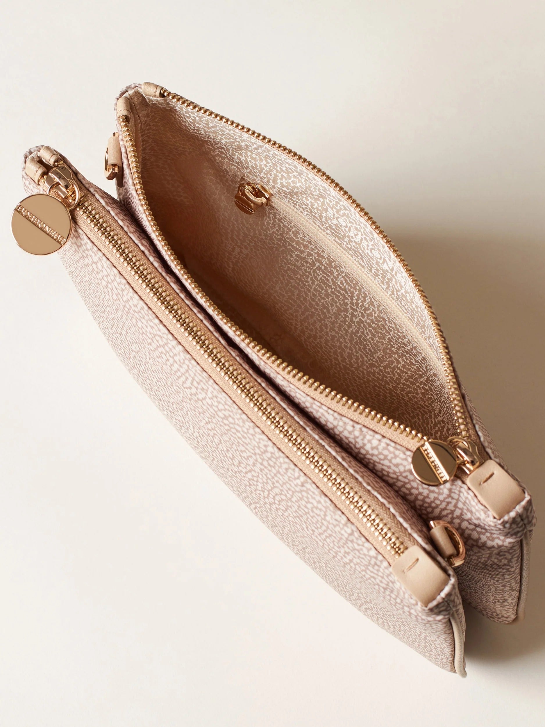 BORBONESE Borsa Tracolla LUNA SMALL-Sabbia